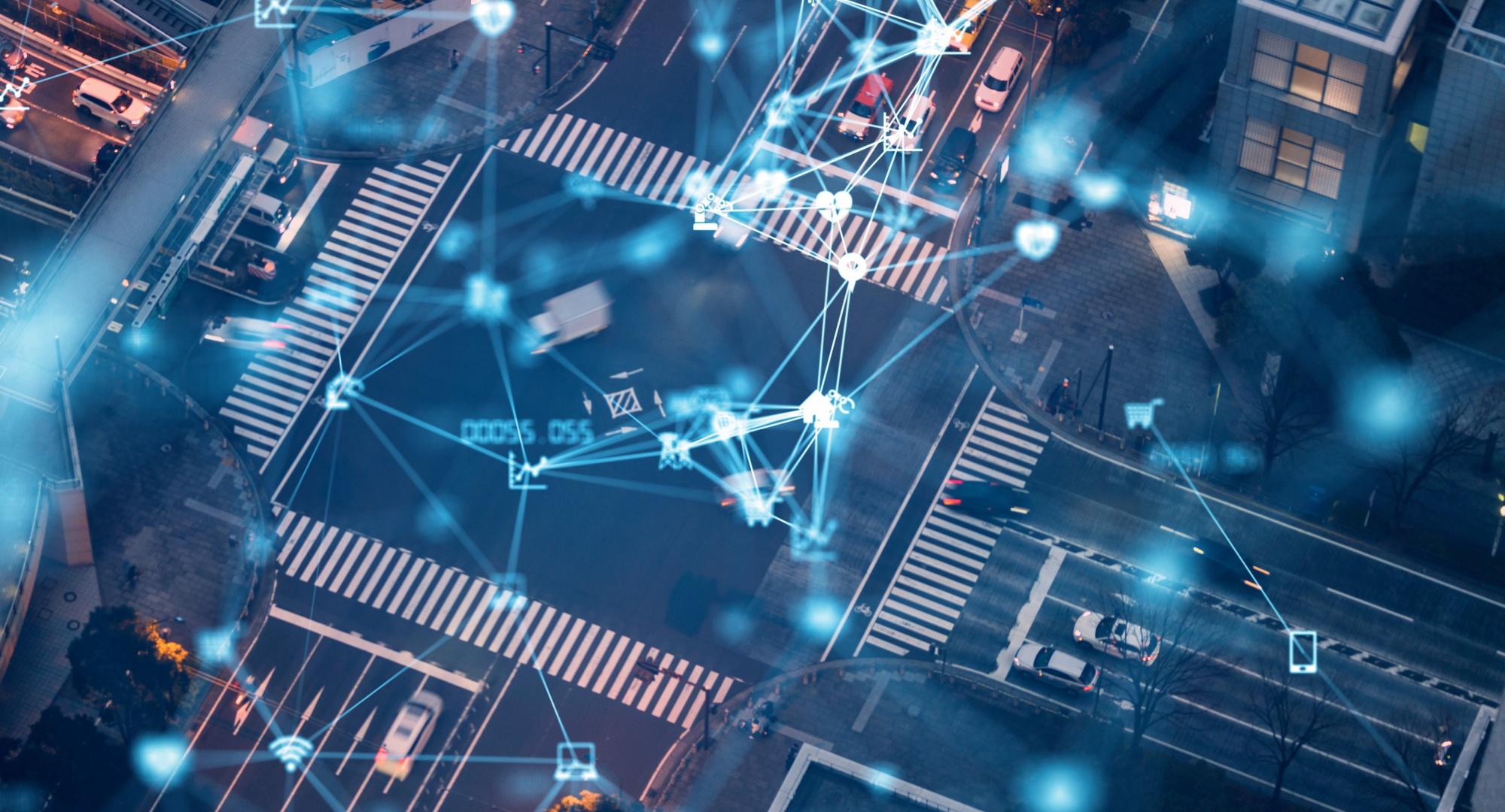 Overview of a connected smart city intersection