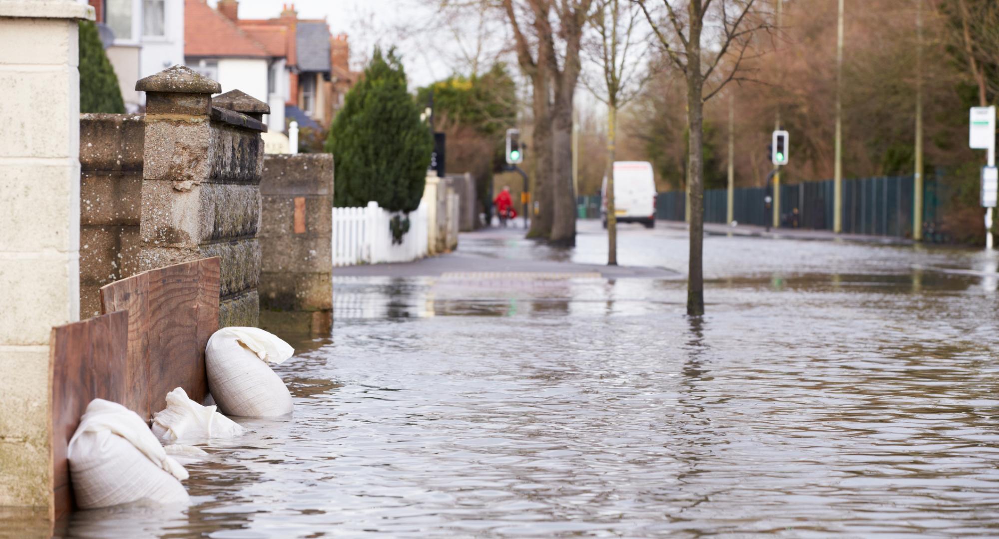 Flooded road