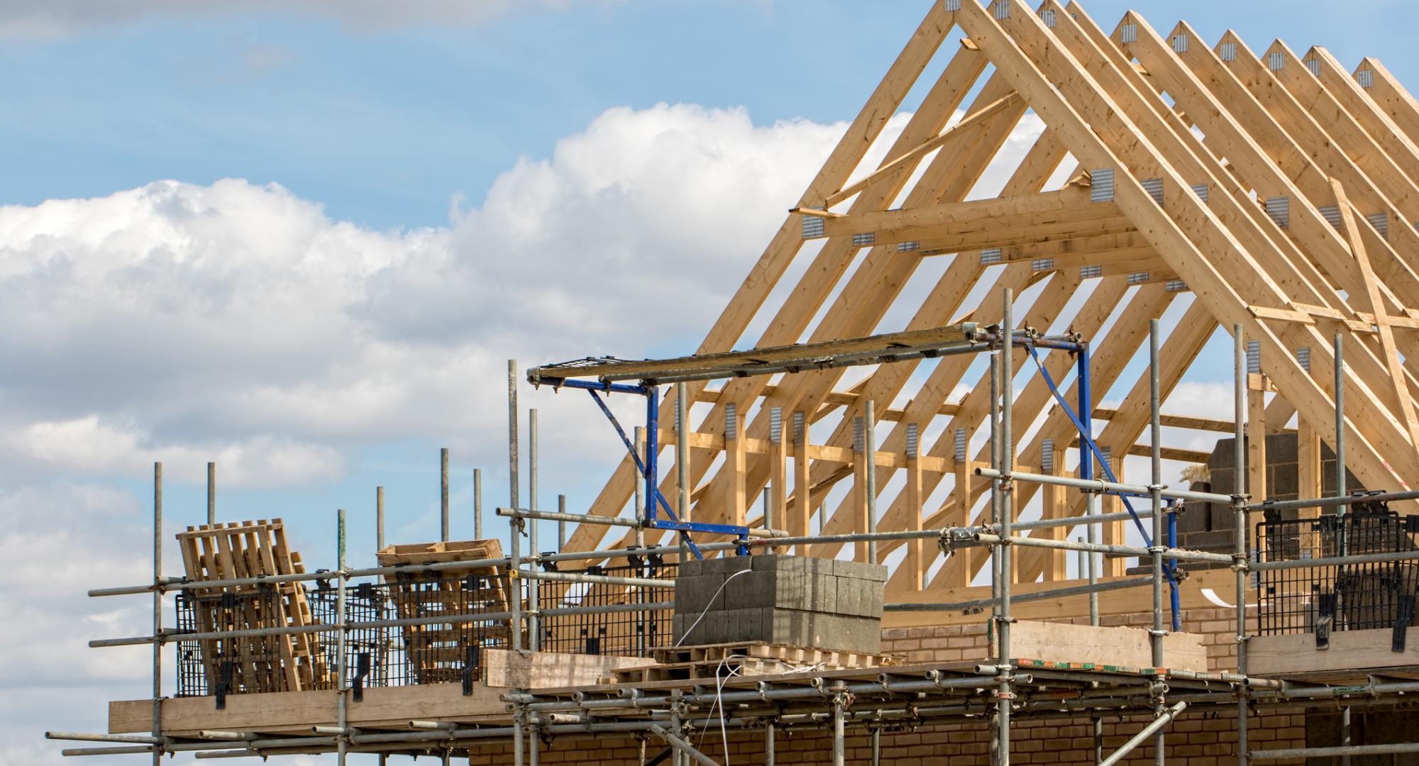 Houses being built