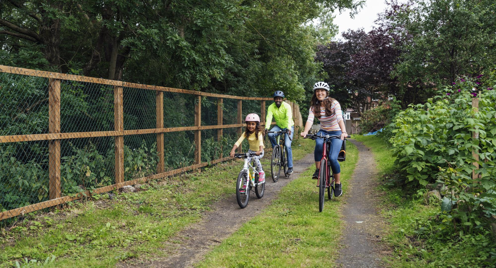 Family cycling