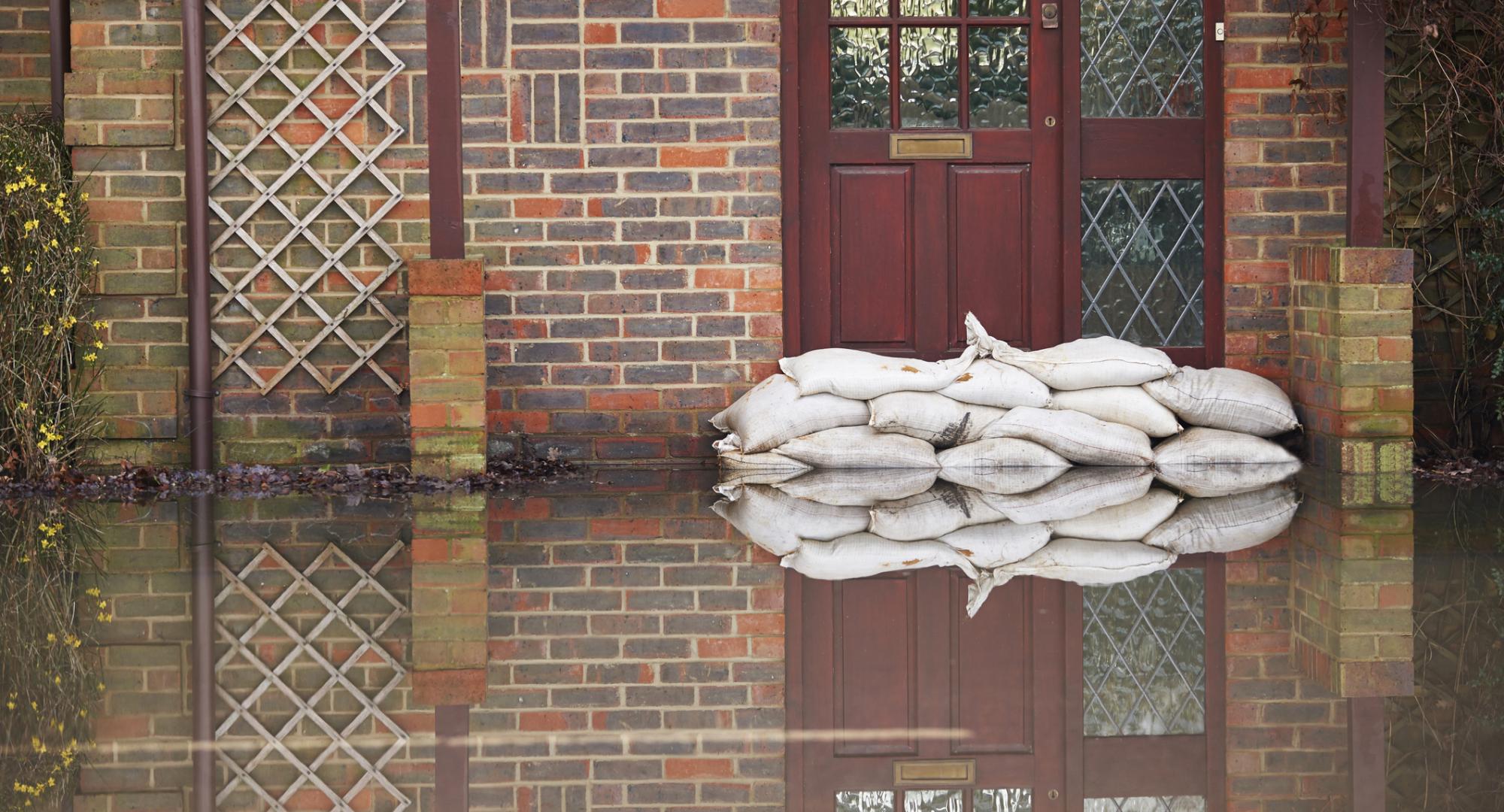 Flooded house