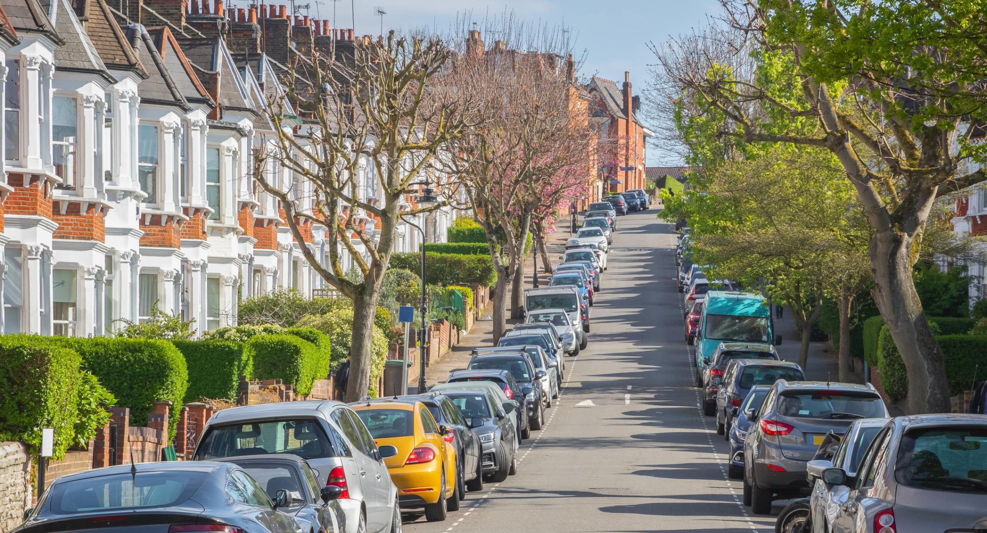 Local road in London