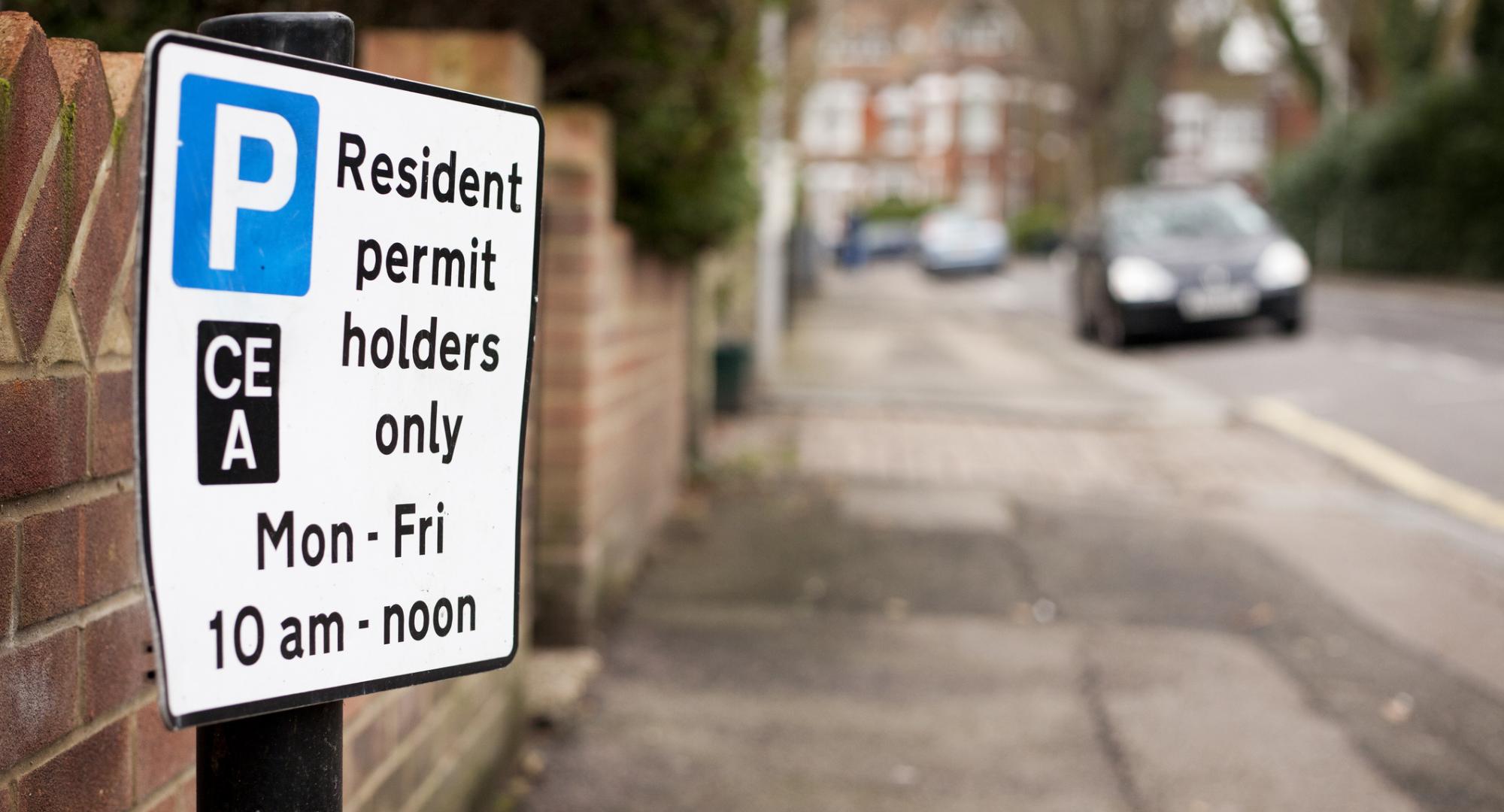 Parking sign