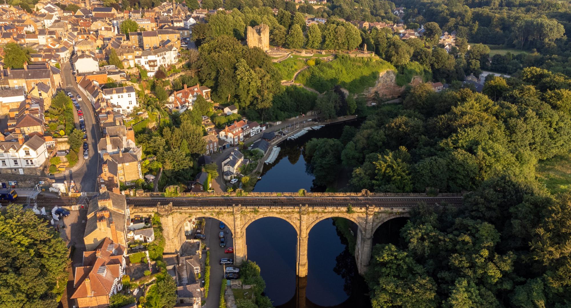 Aerial photograph of Knaresborough