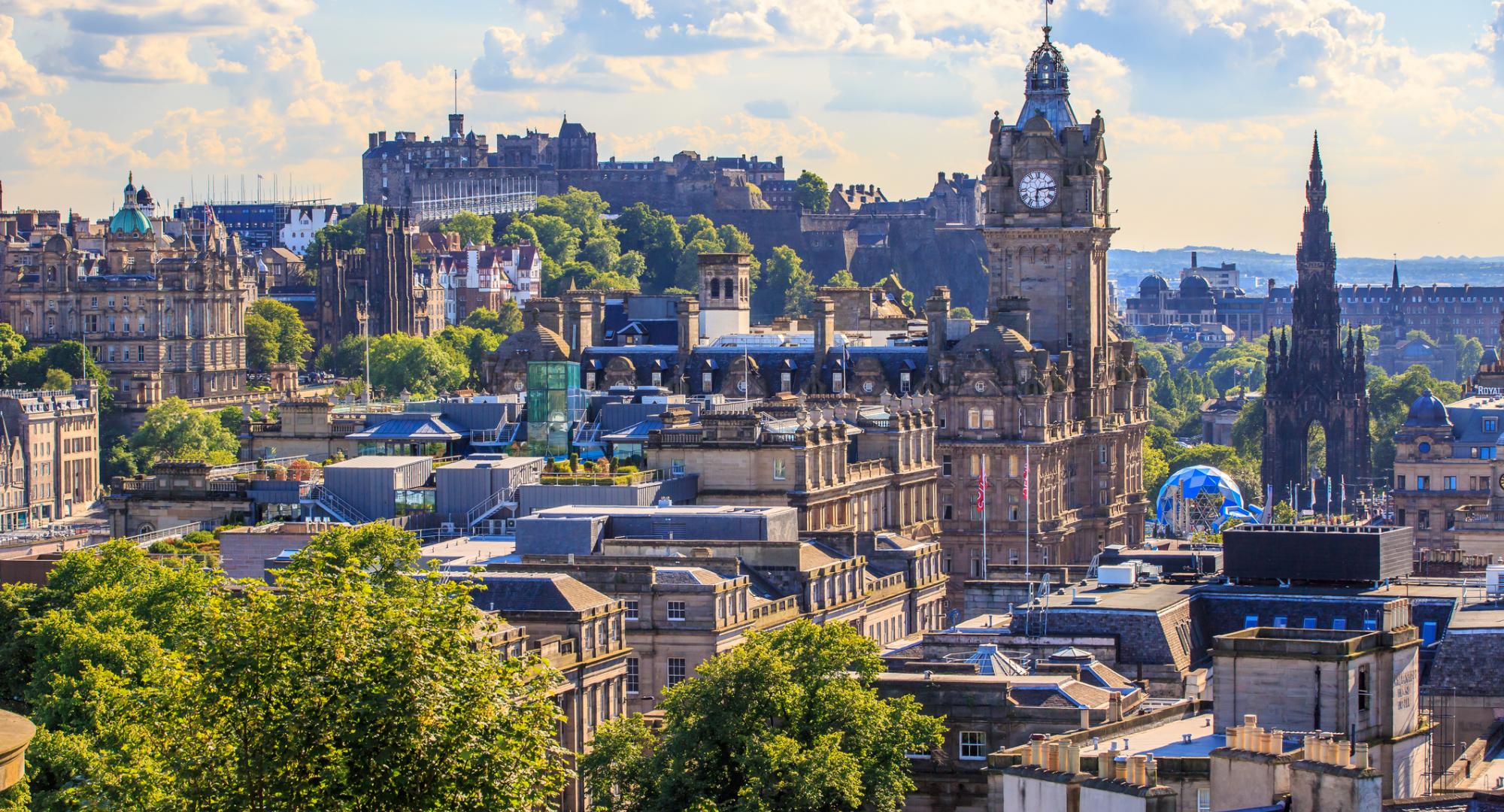 Edinburgh city skyline