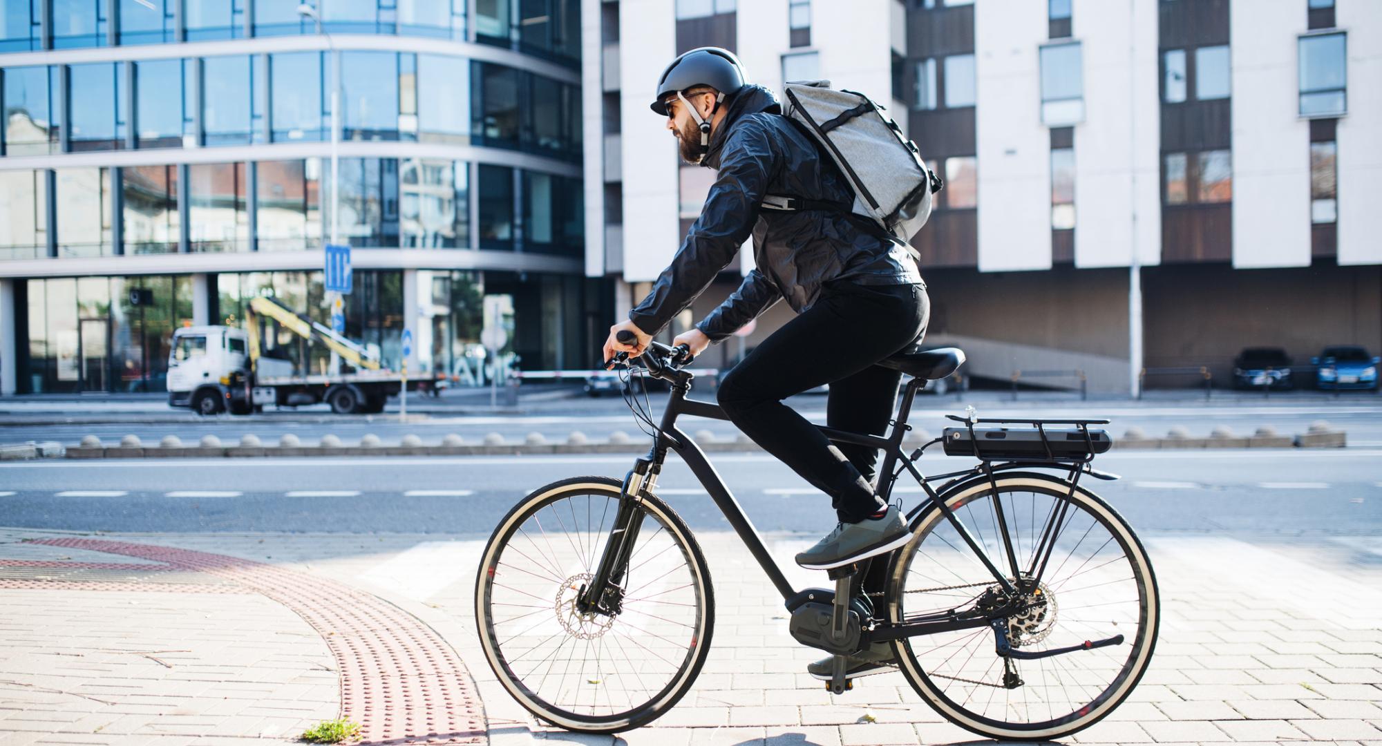 Man cycling