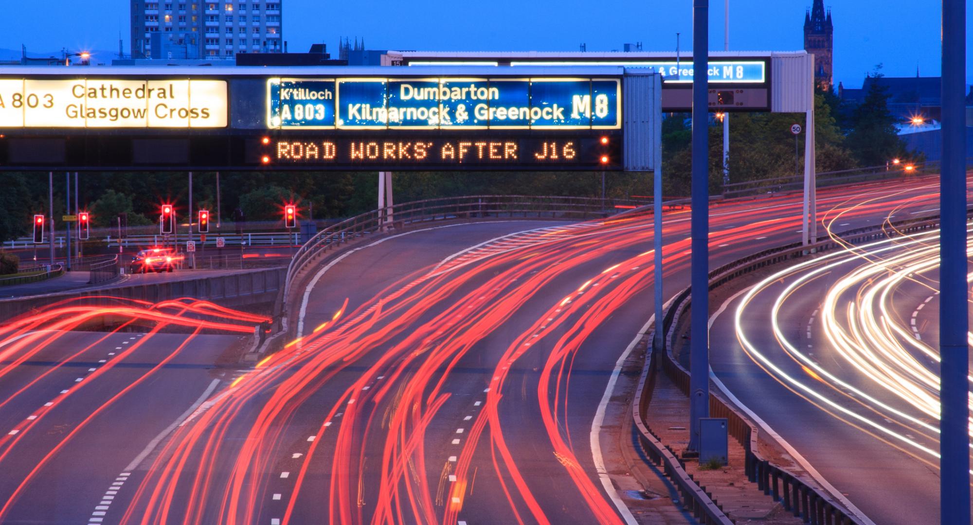 M8 motorway, Glasgow