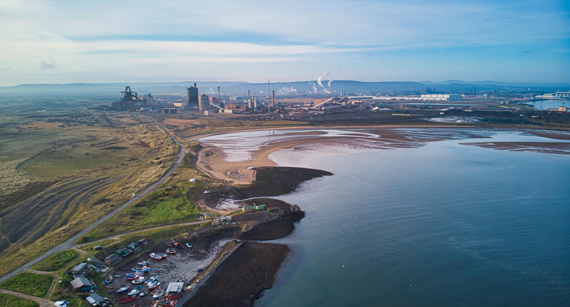 Aerial view of Teesside