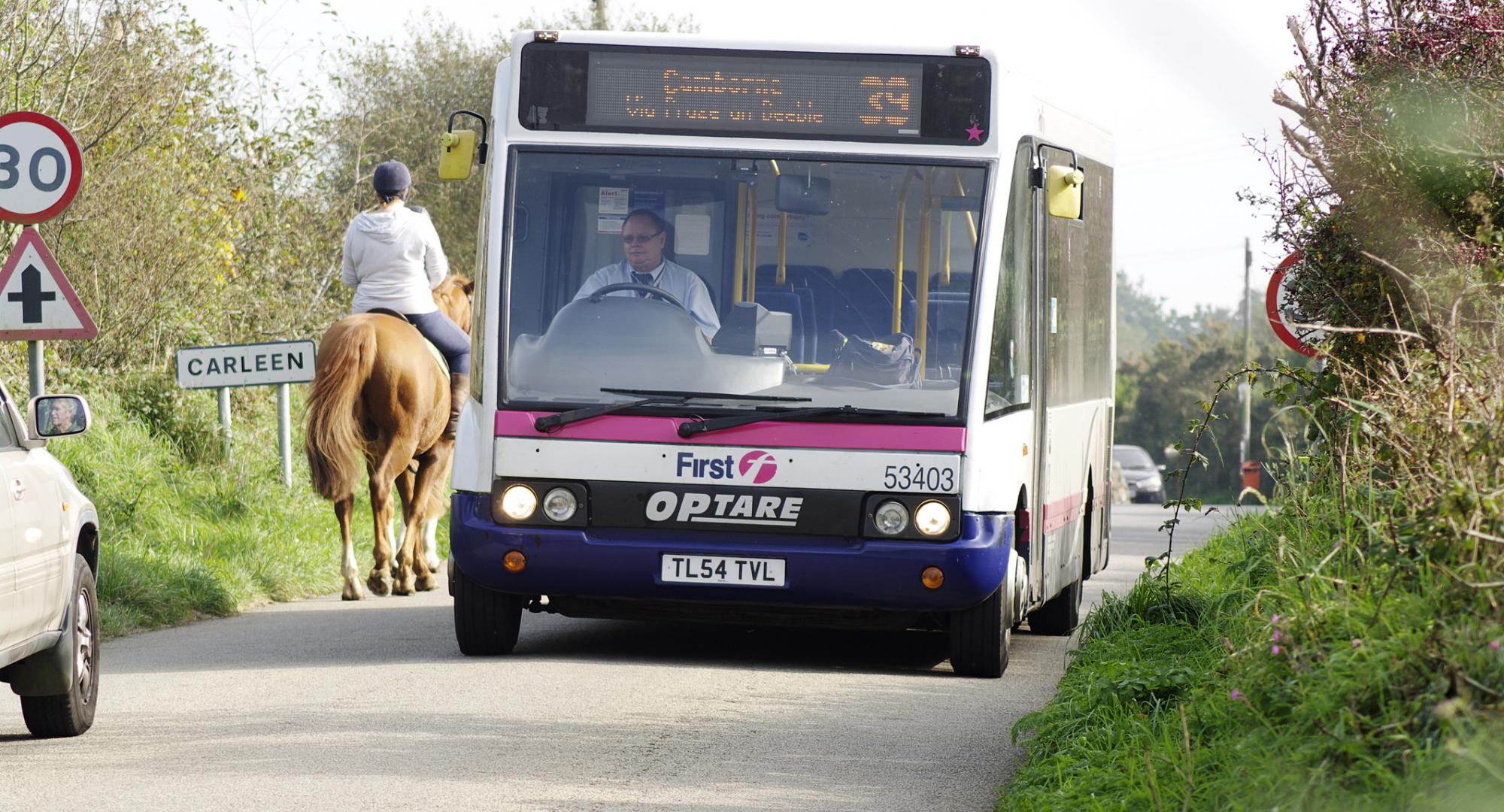 Bus in Cornwall