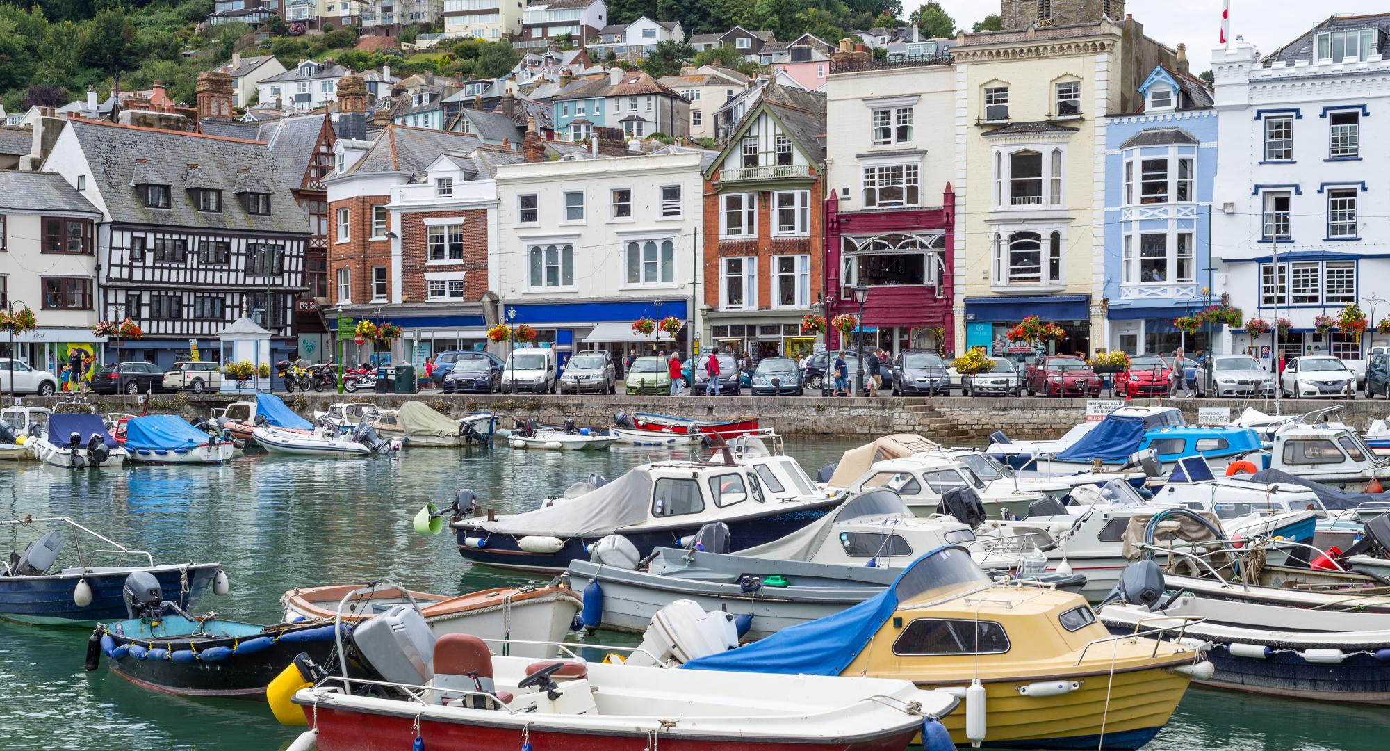 Harbour in Dartmouth, South Hams in the daytime