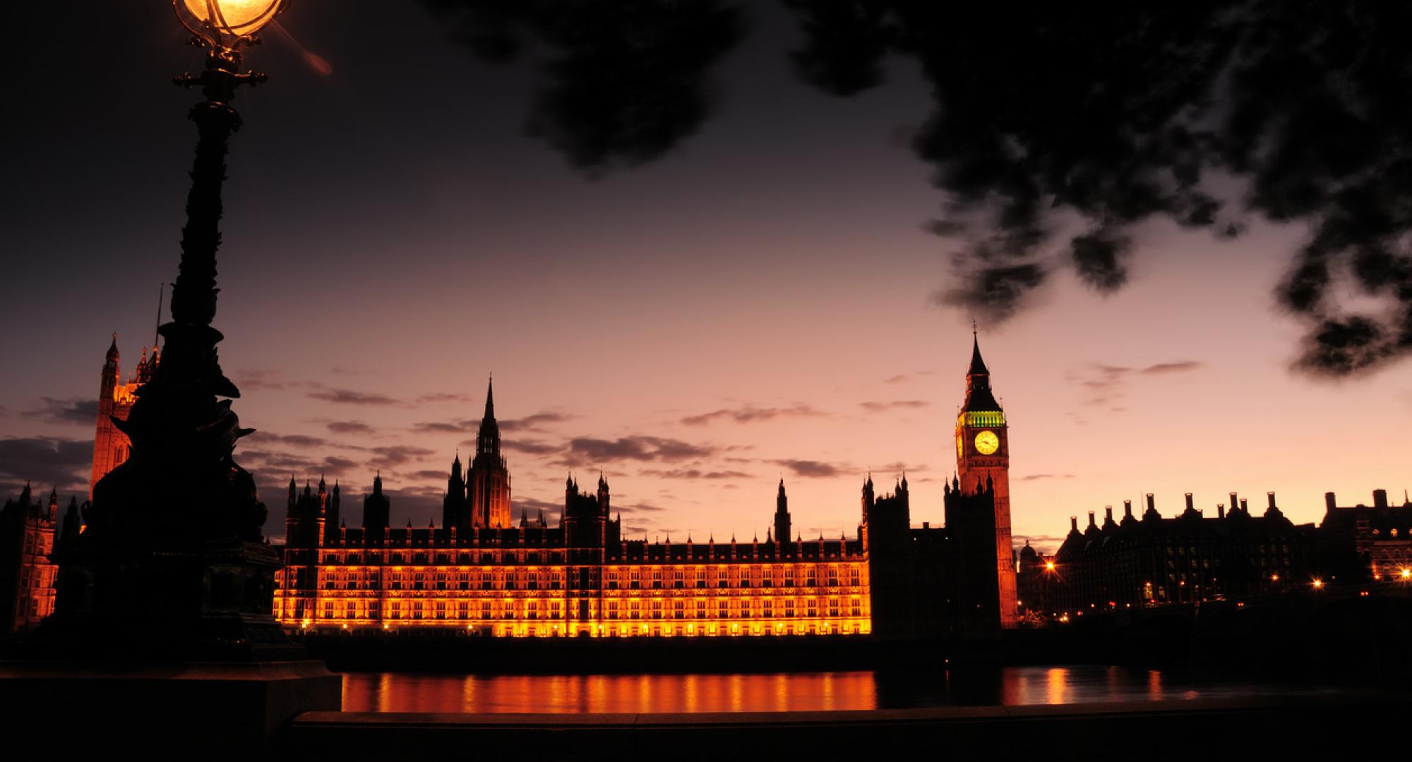 Houses of Parliament at sunset