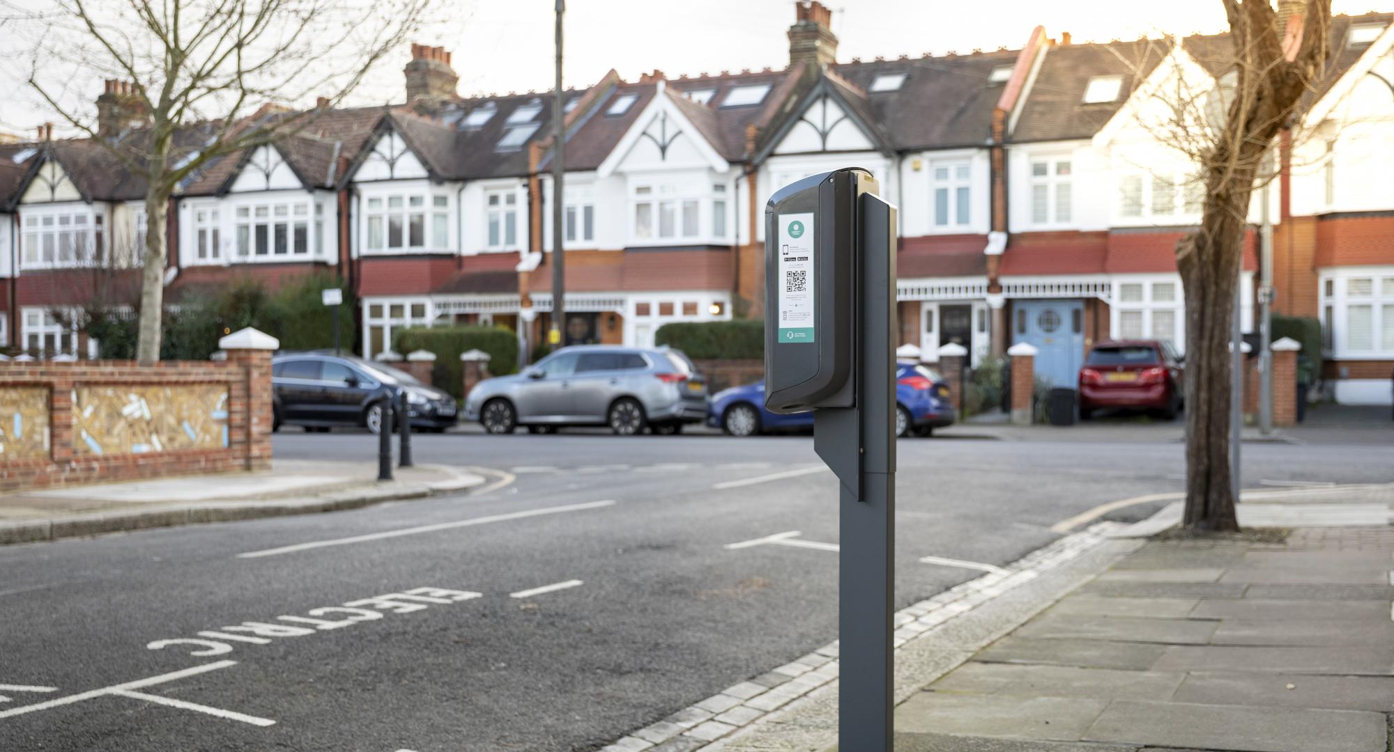 Liberty Charge EVCP at the side of a road