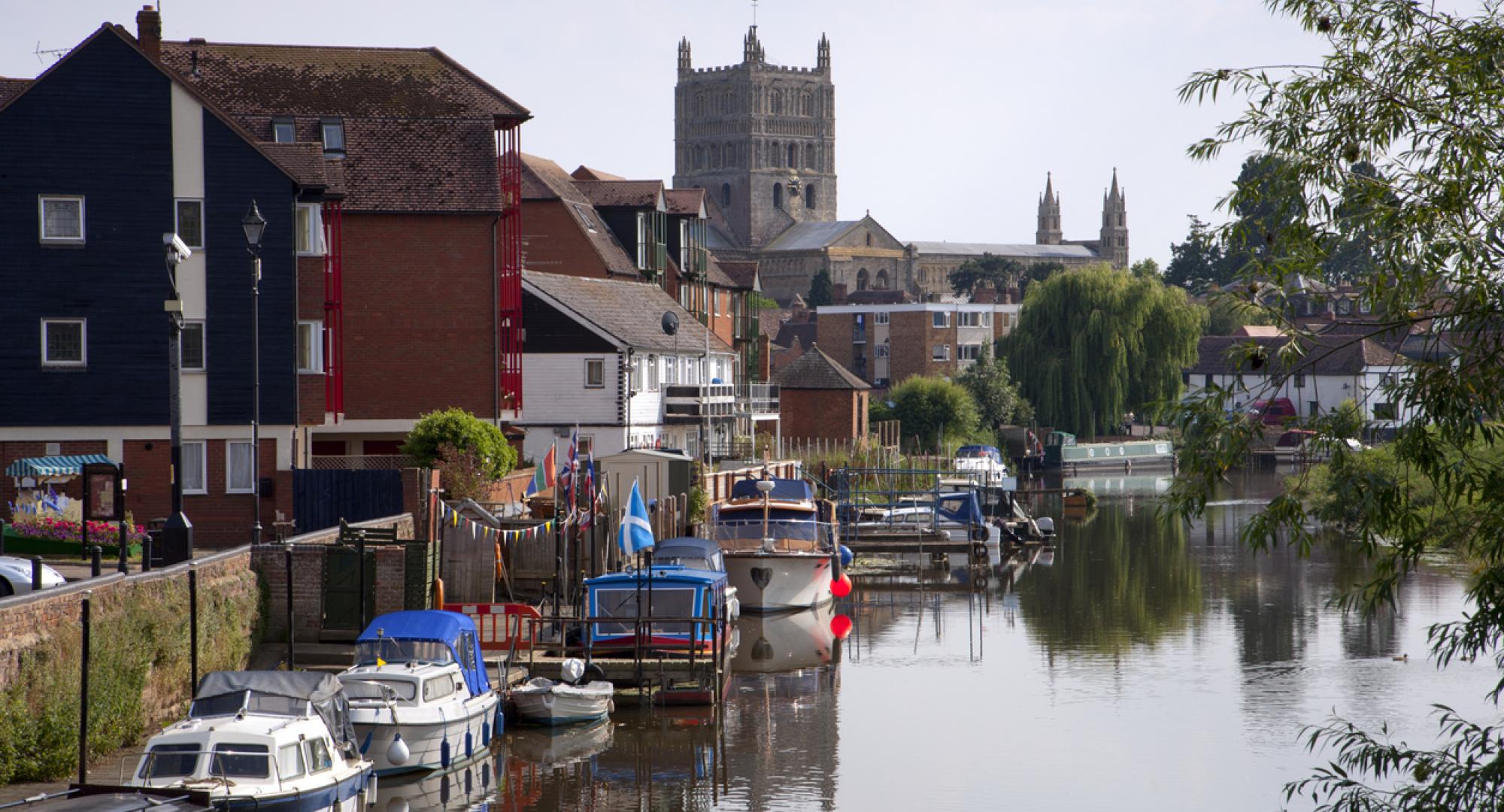 Canal in Tewkesbury