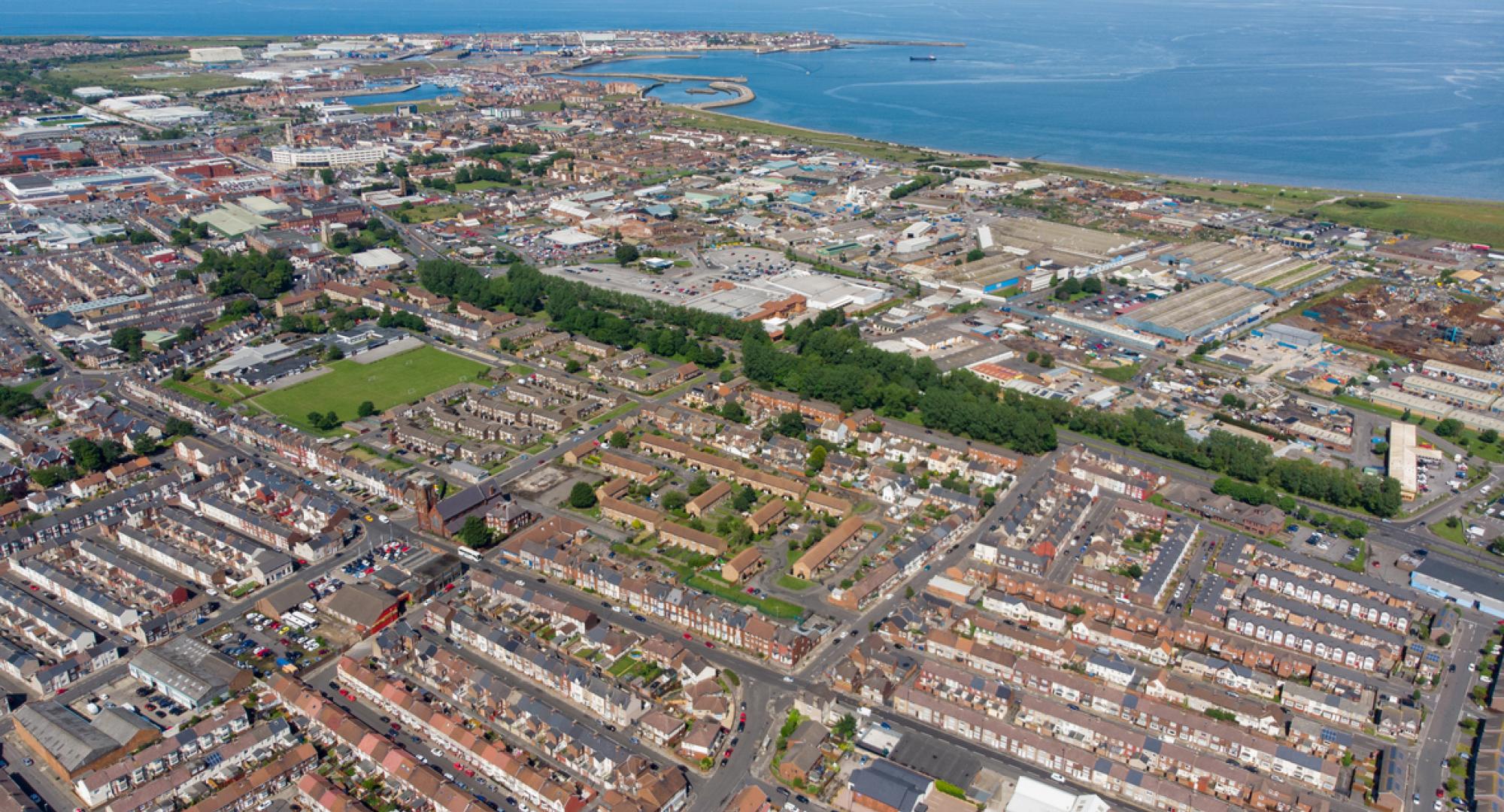 Aerial view of Hartlepool