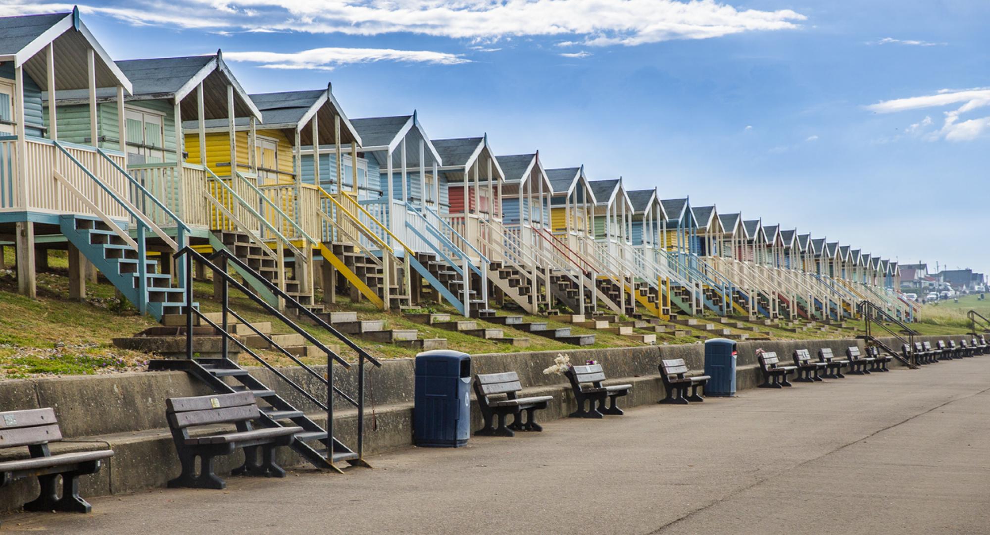 Beach huts on the Isle of Sheppey