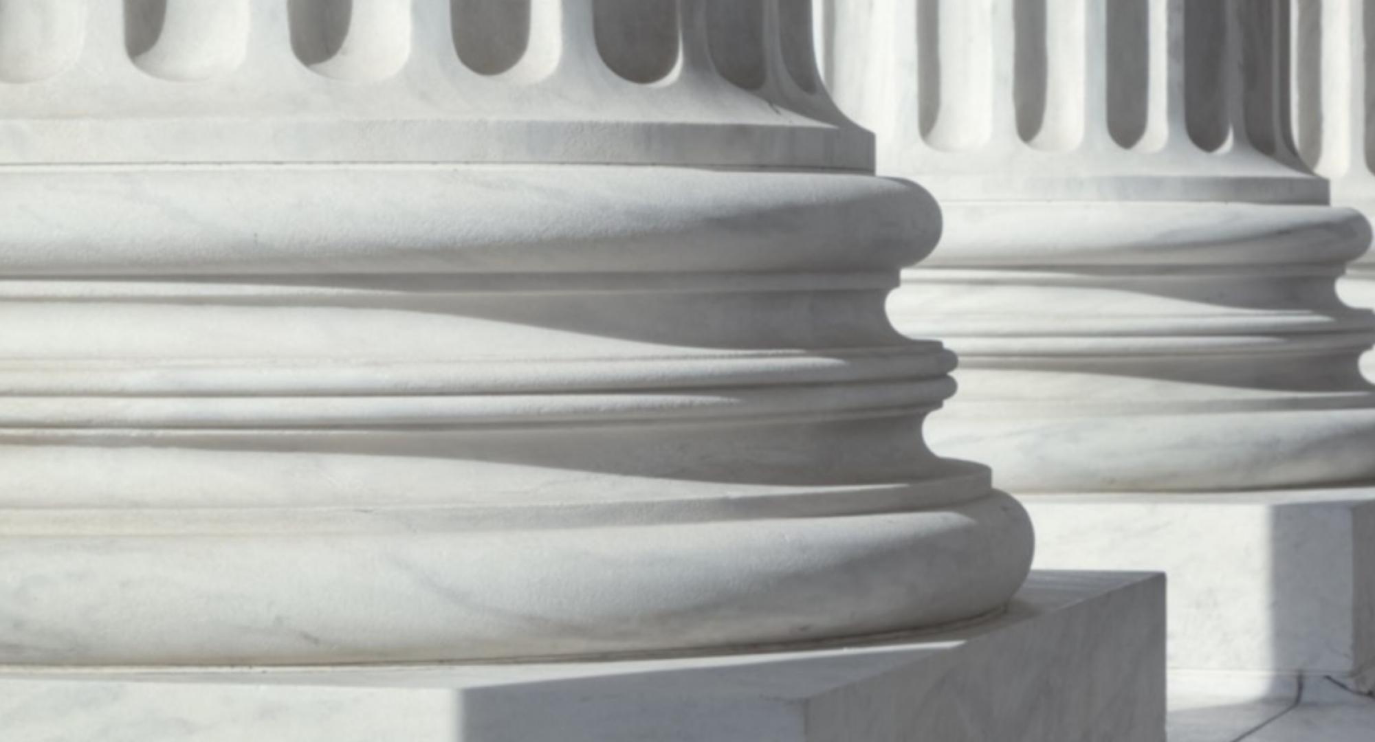 Columns in a government building