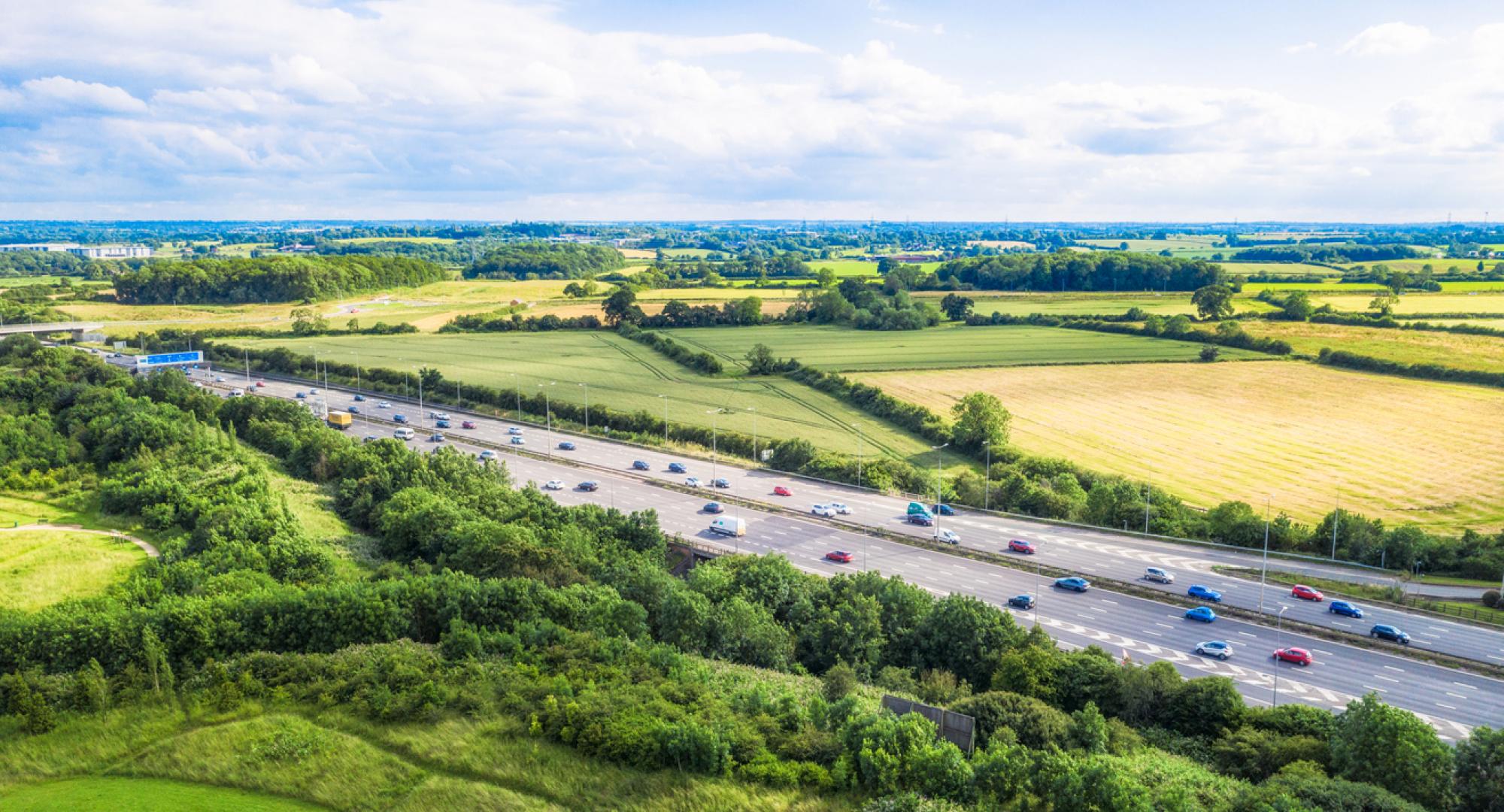 M1 Motorway in the Midlands
