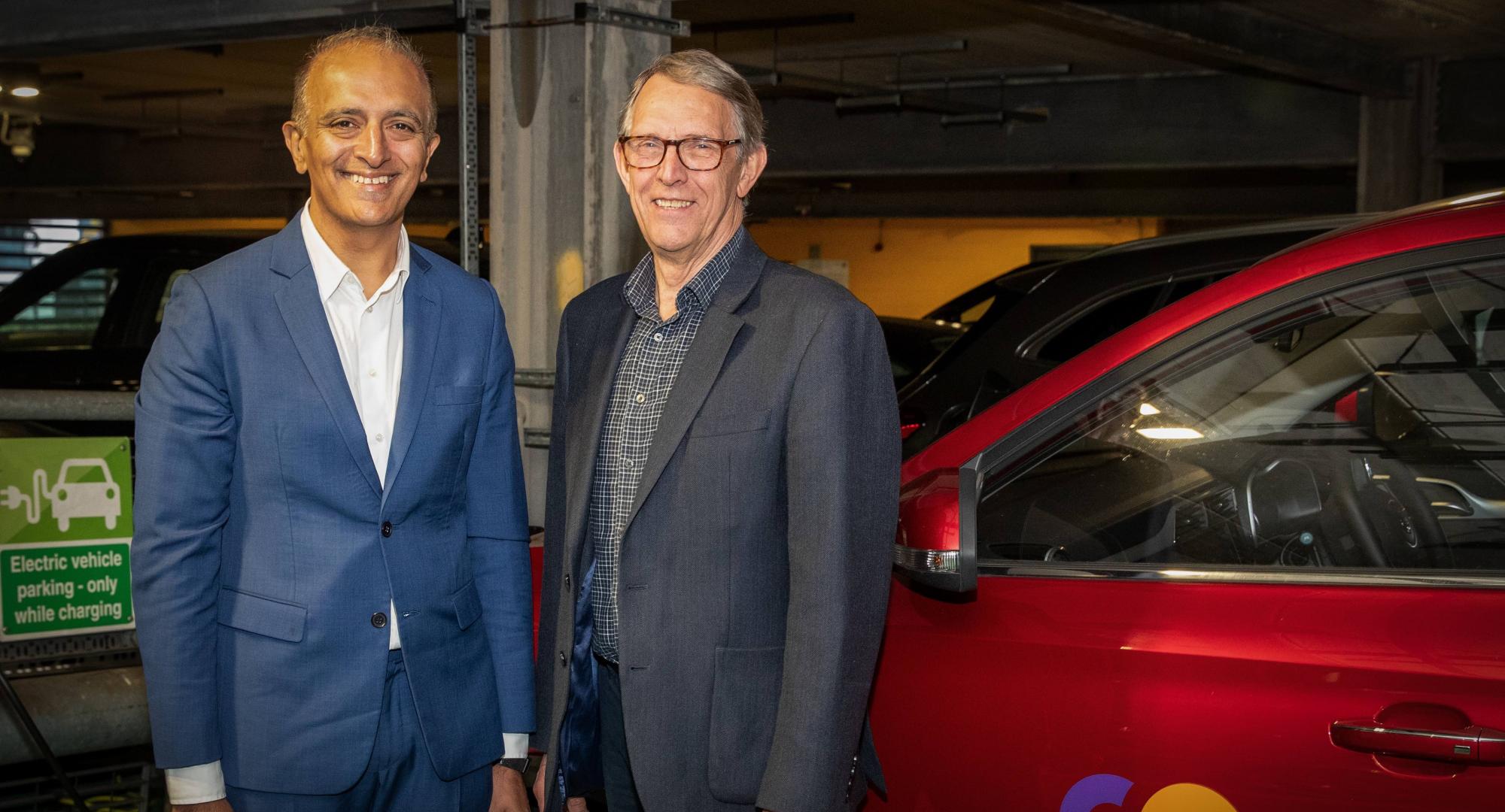 Asif with Cllr David Ellis is Chair of Warrington’s Climate Emergency Commission