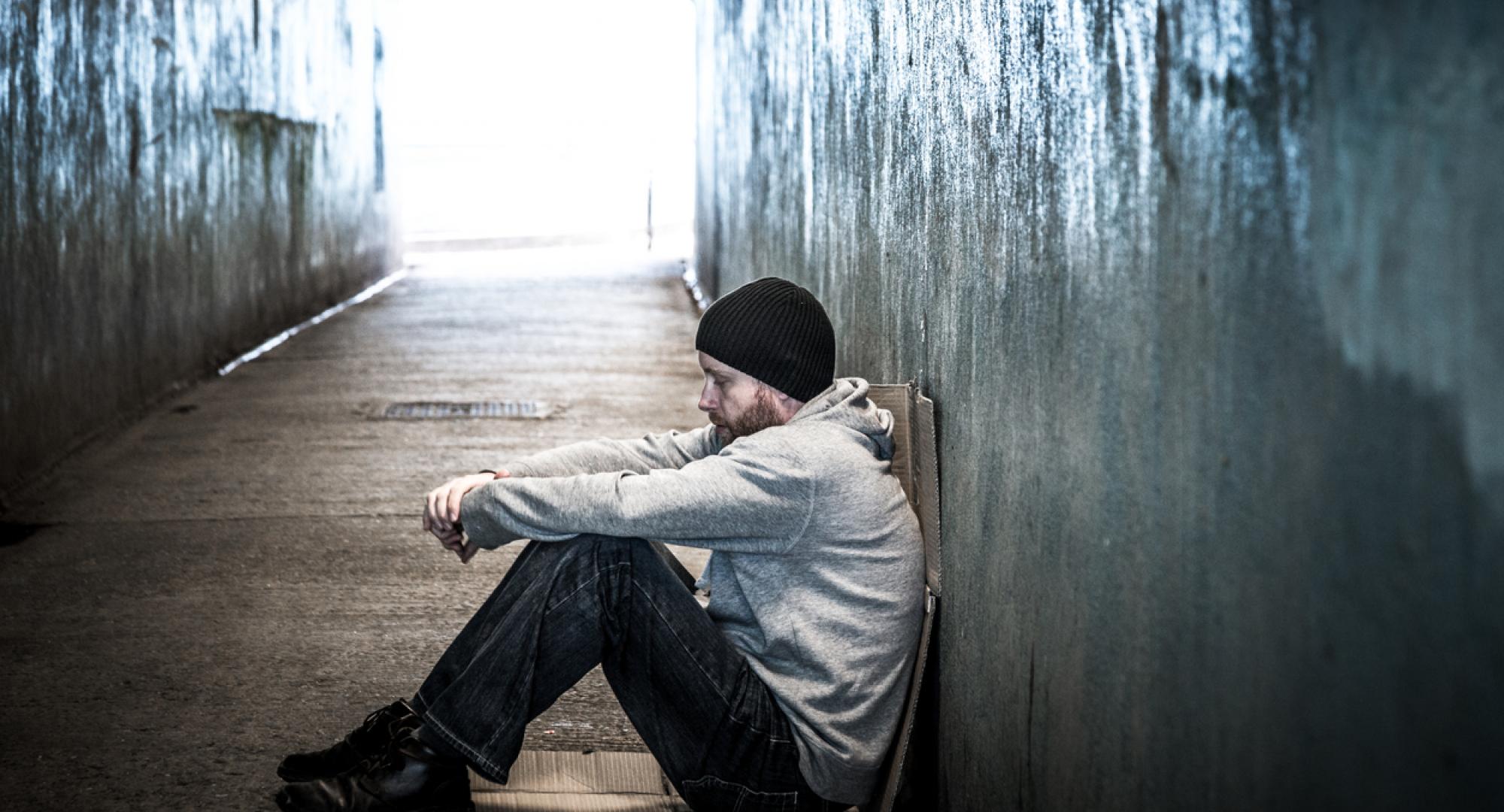 Homeless man