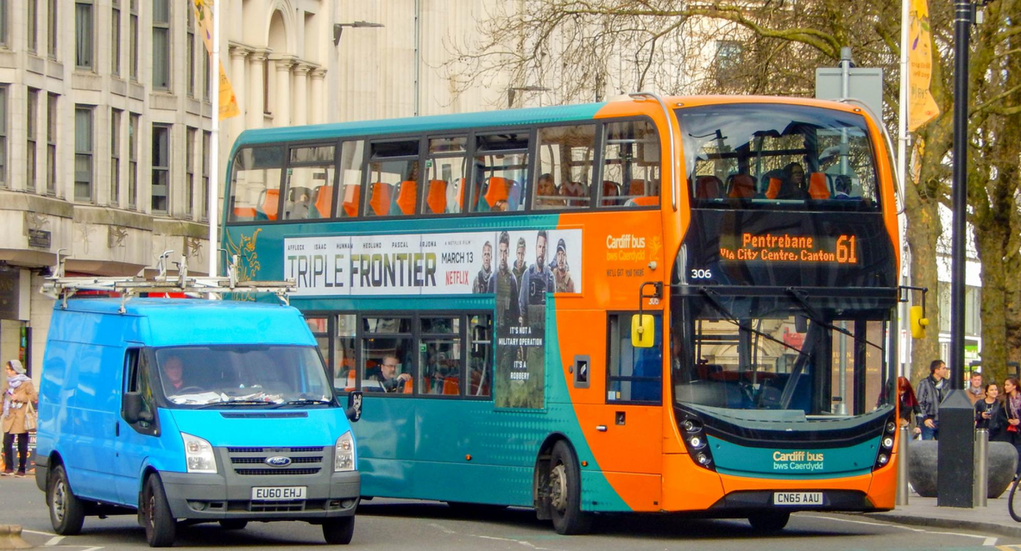 Bus in Cardiff