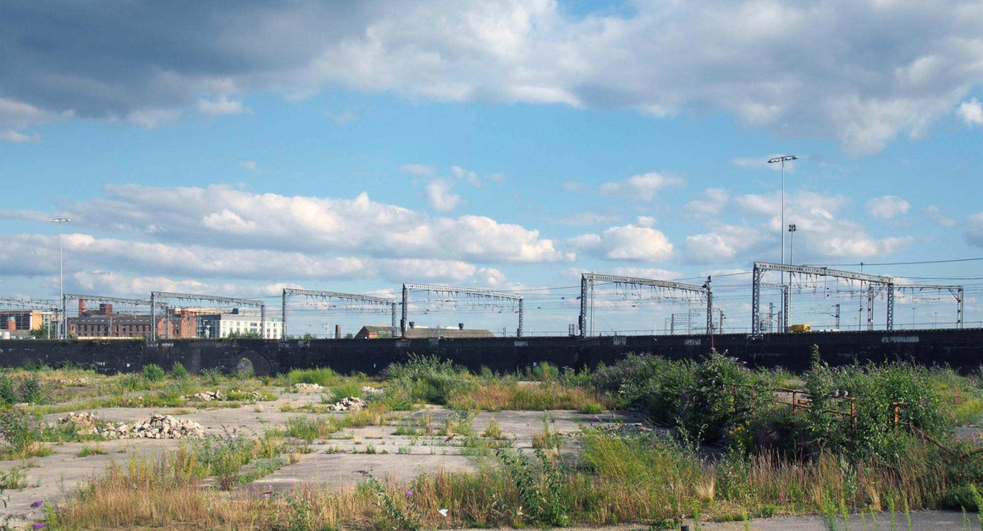 Brownfield site in Leeds, England