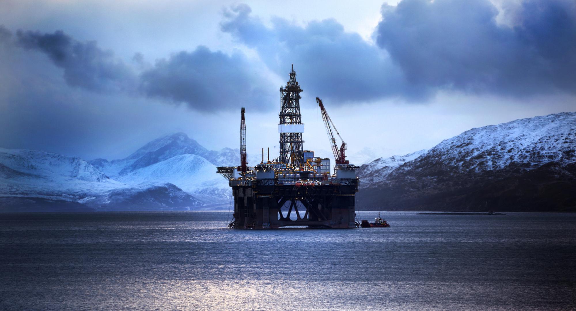 oil rig in Scotland