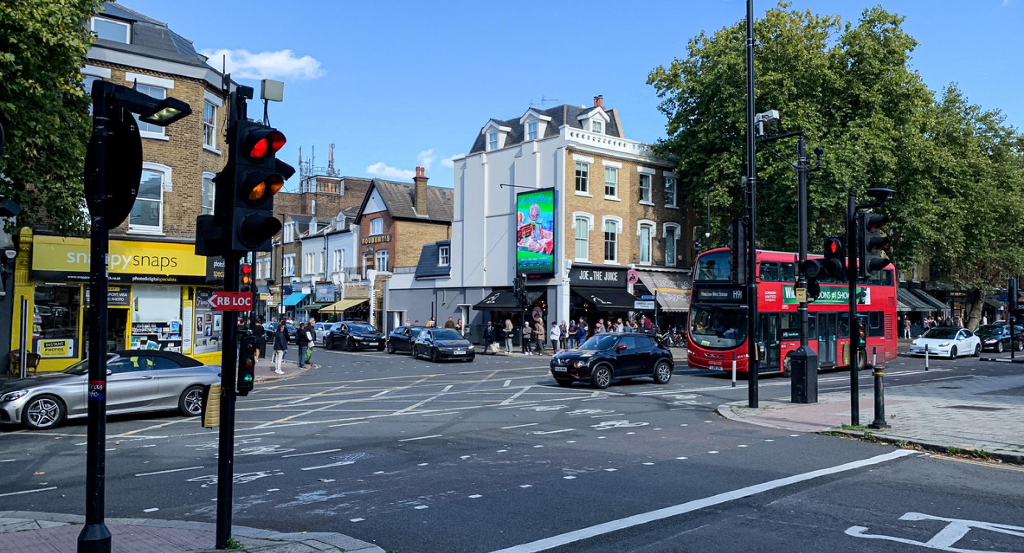 Junction in Chiswick, London