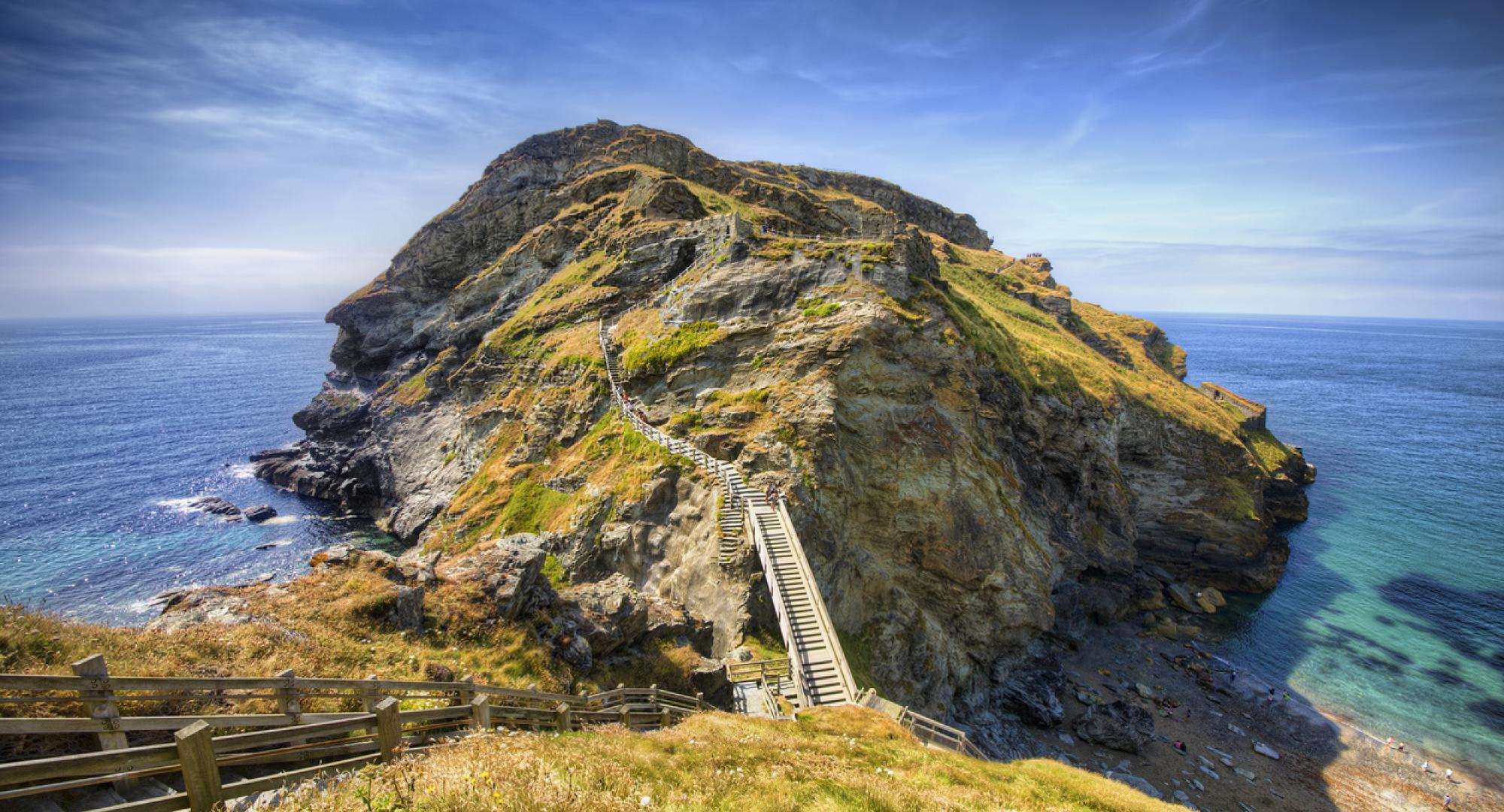 Tintagel Castle in Cornwalll