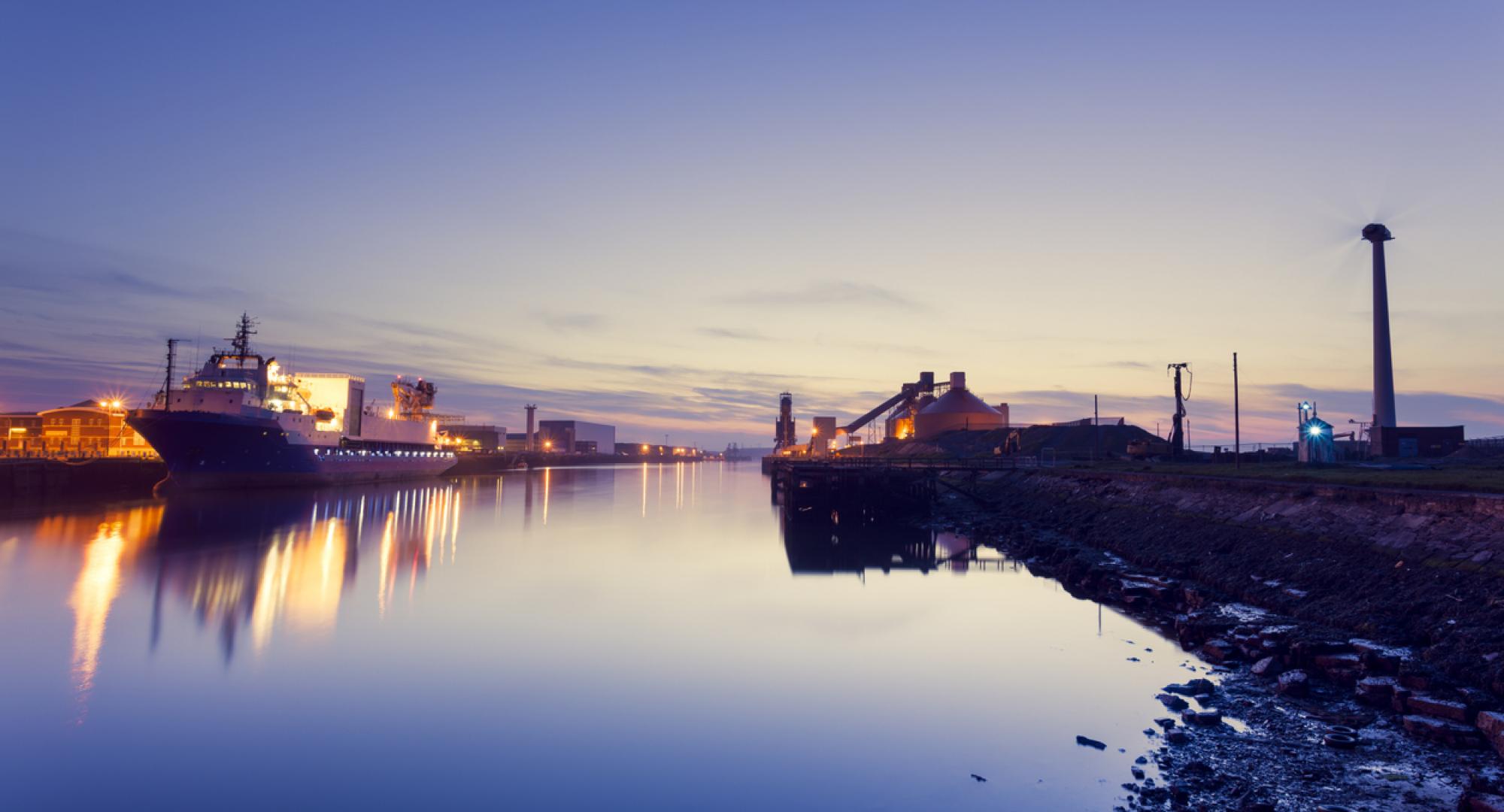 Blyth Harbour at dusk