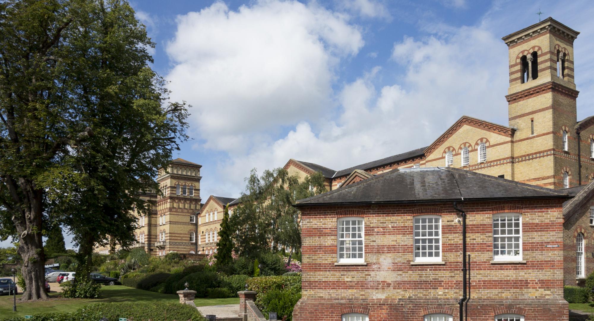 Old asylum hospital renovated as an apartment building