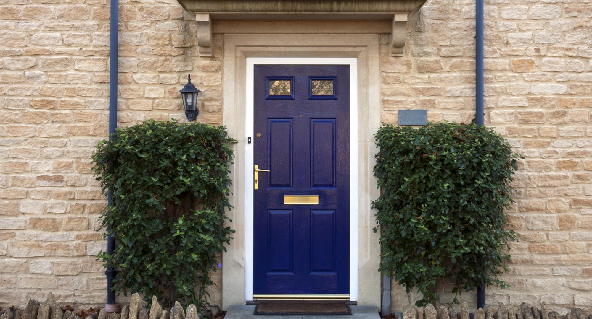 front door of house in england