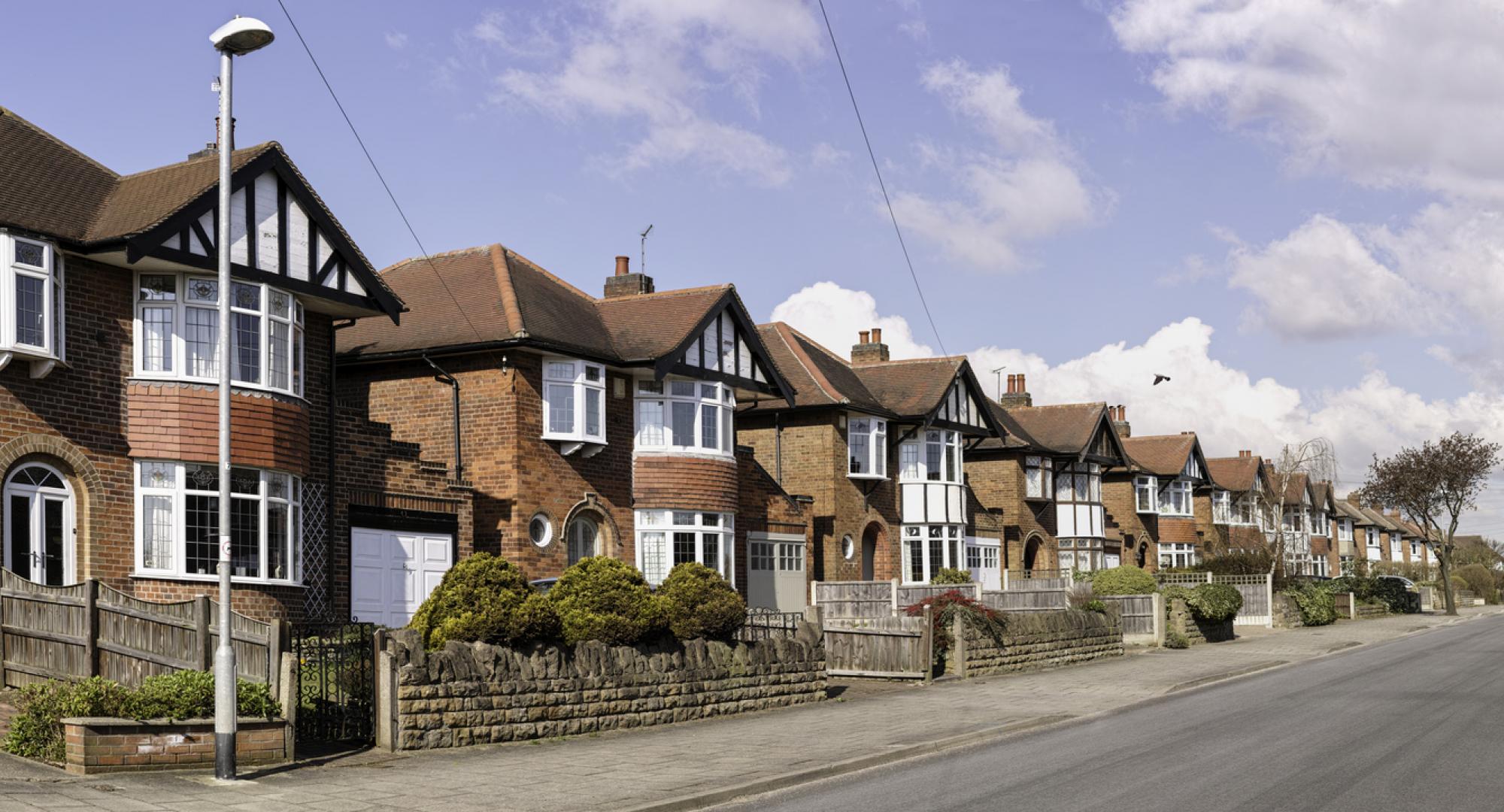 Terraced houses in UK