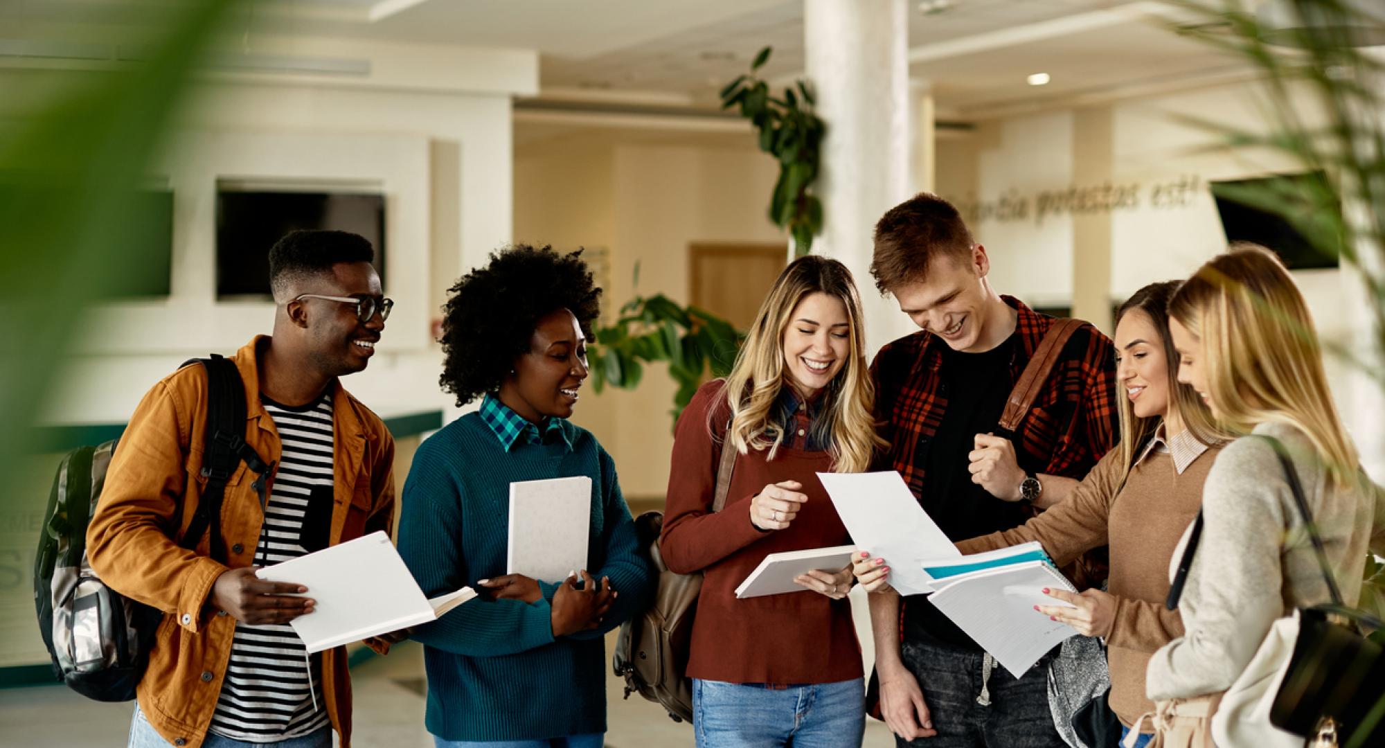 Students in a group