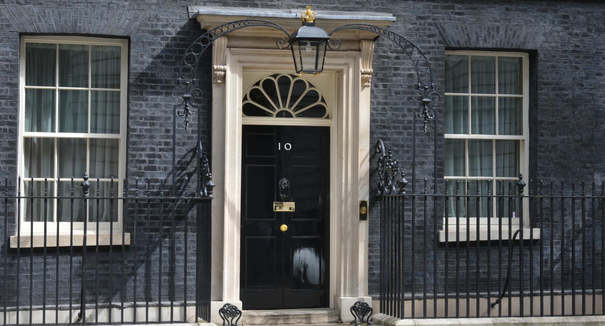 The door to 10, Downing Street