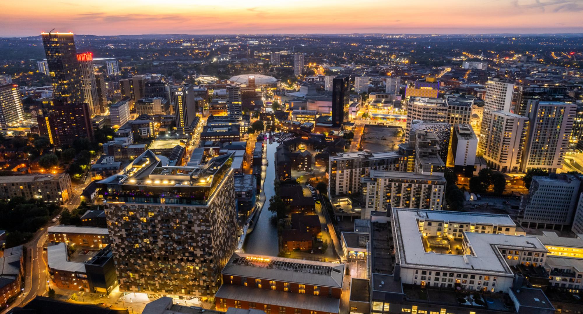 Birmingham at night