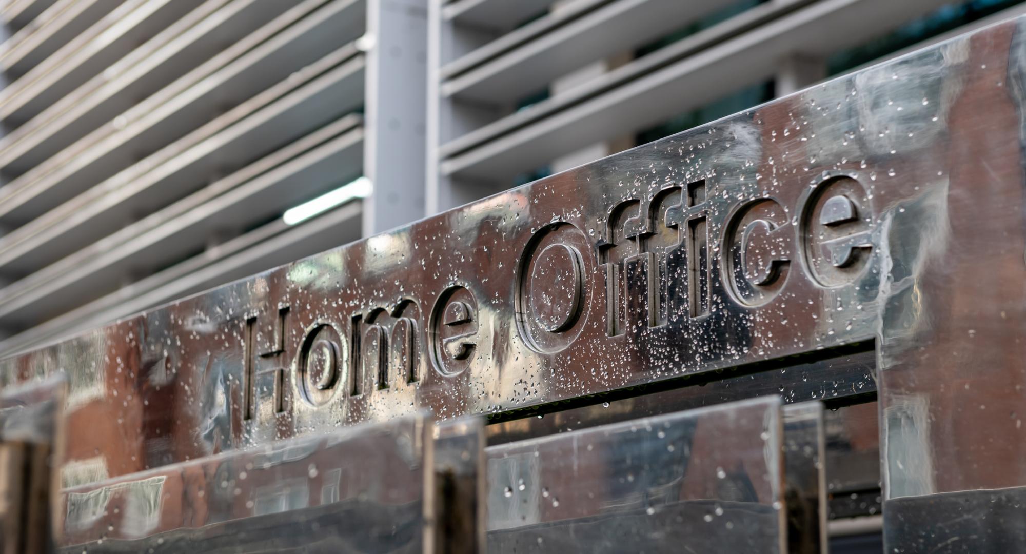 Home Office building sign