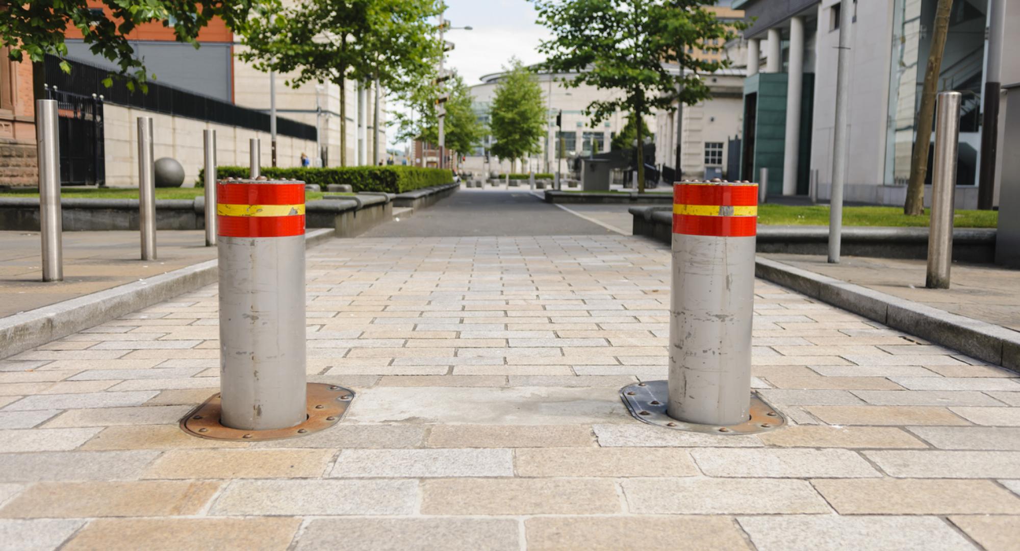 Bollards in a Low Traffic Neighbourhood