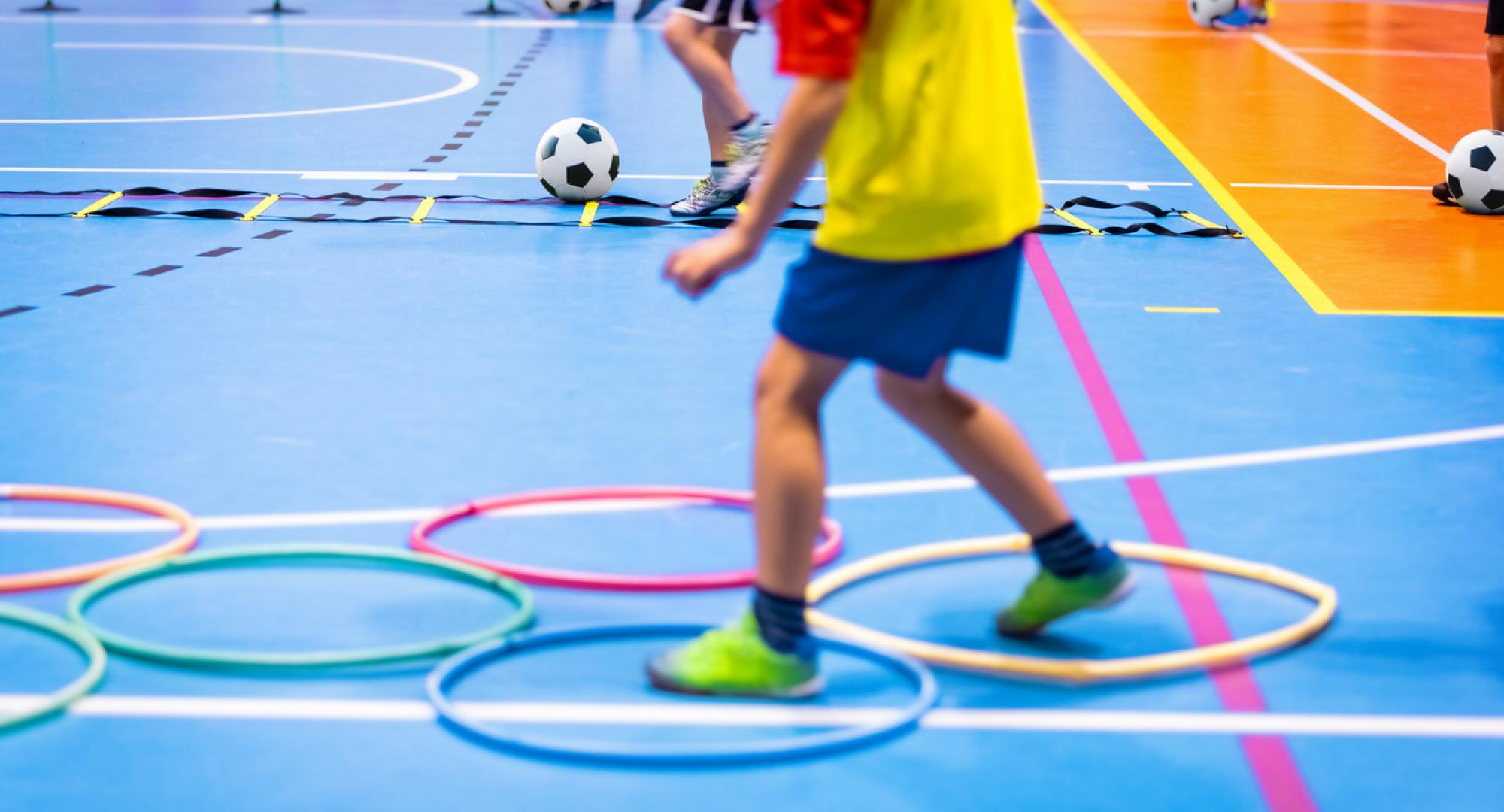 Child taking part in out-of-school sporting activities