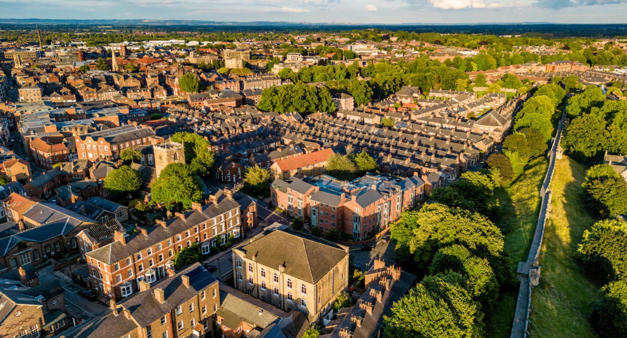 Residential area of York, North Yorkshire