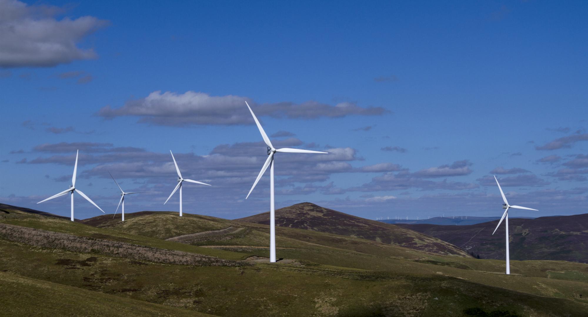 Wind farm in Scotland