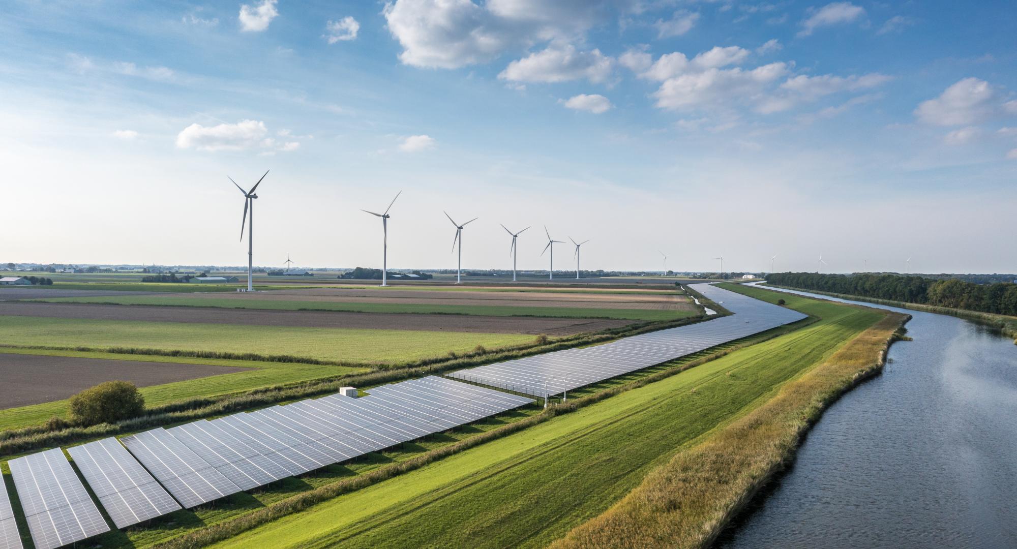 Wind turbines delivering secure renewable energy in the UK