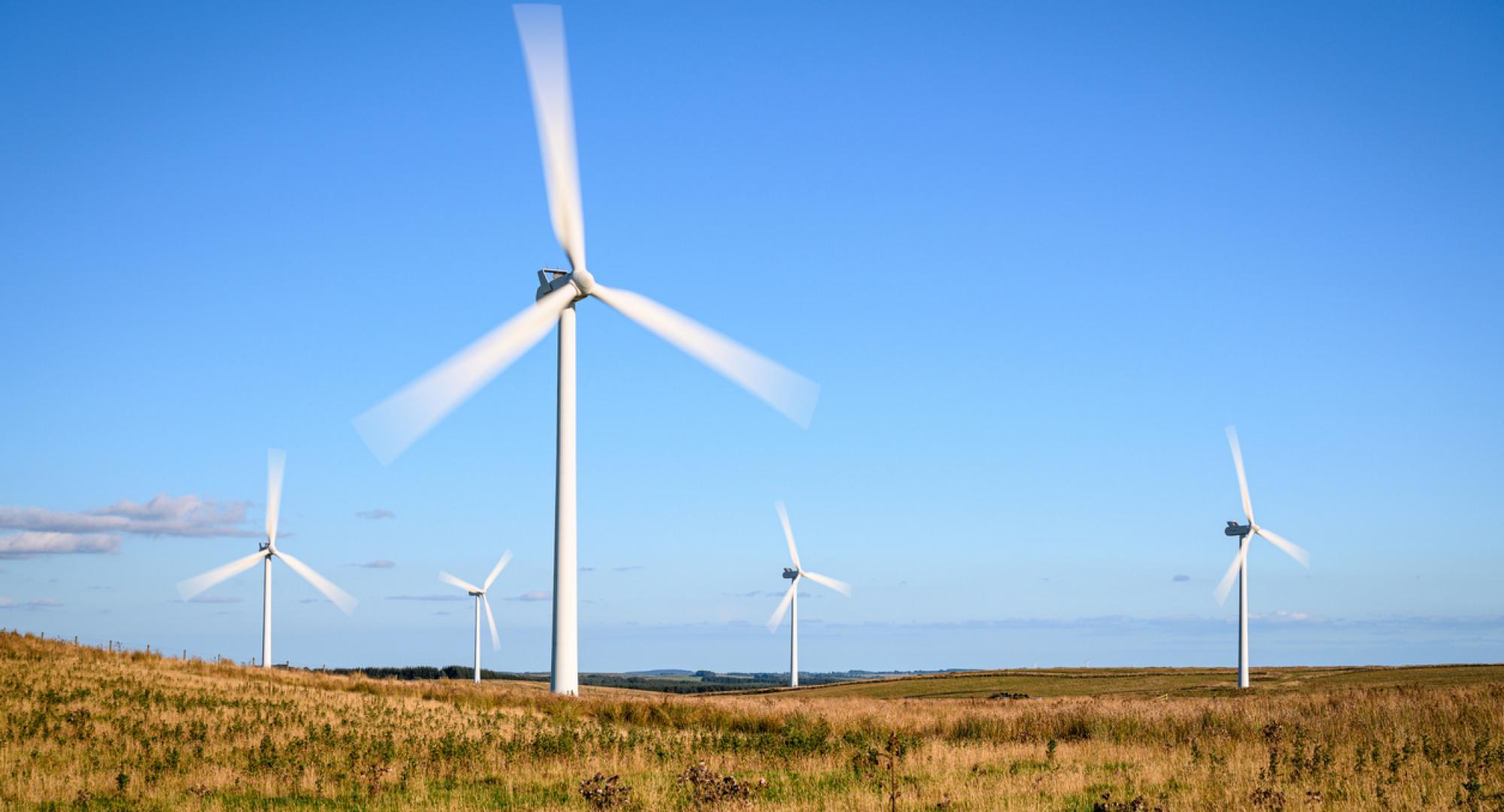 Onshore wind turbines in Scotland