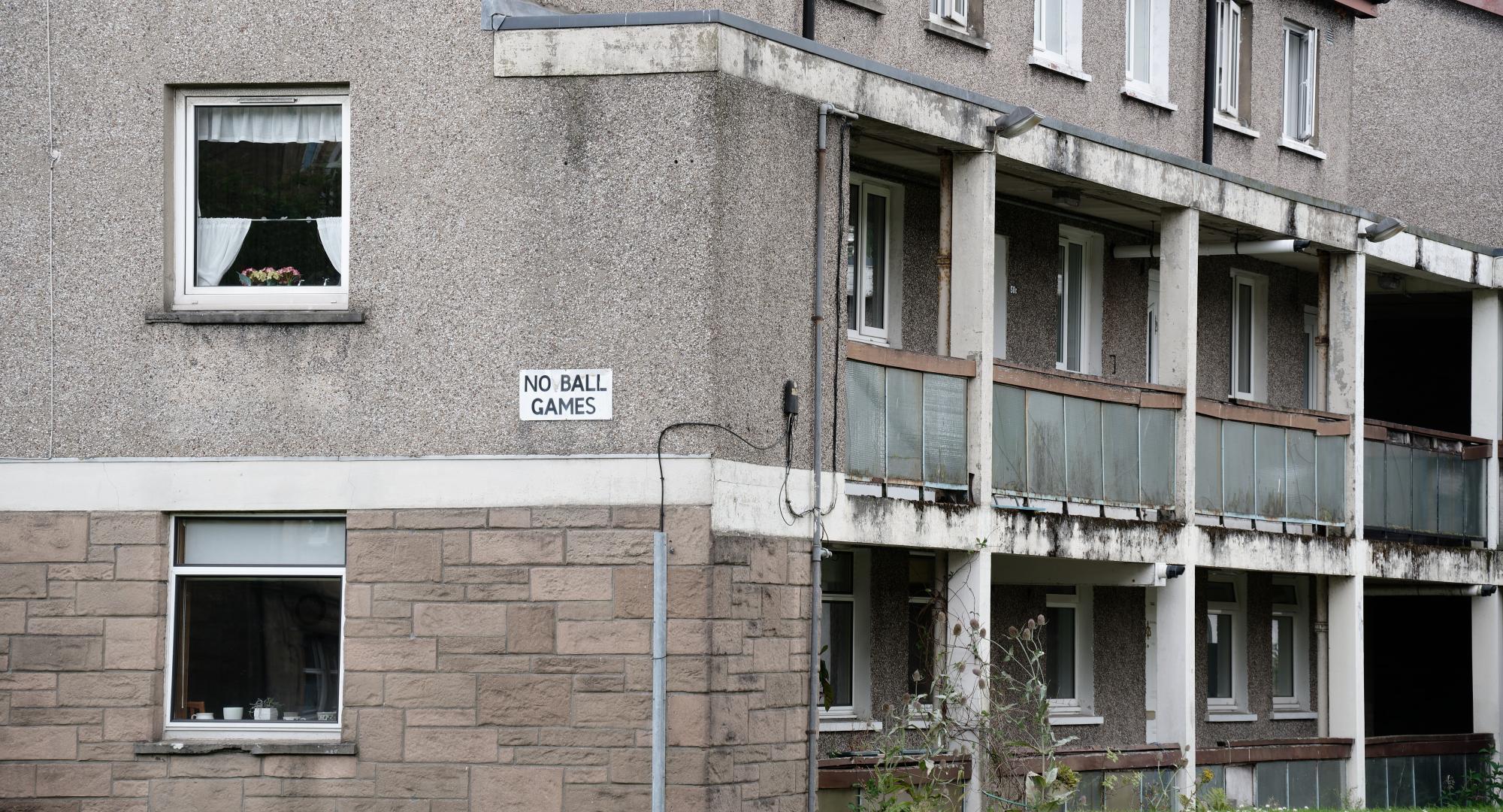 Council flats in housing estate