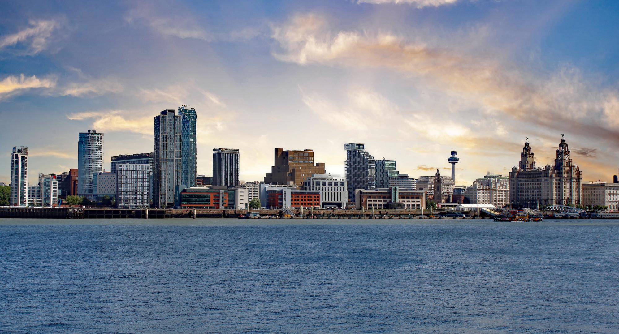 shot of the Liverpool skyline