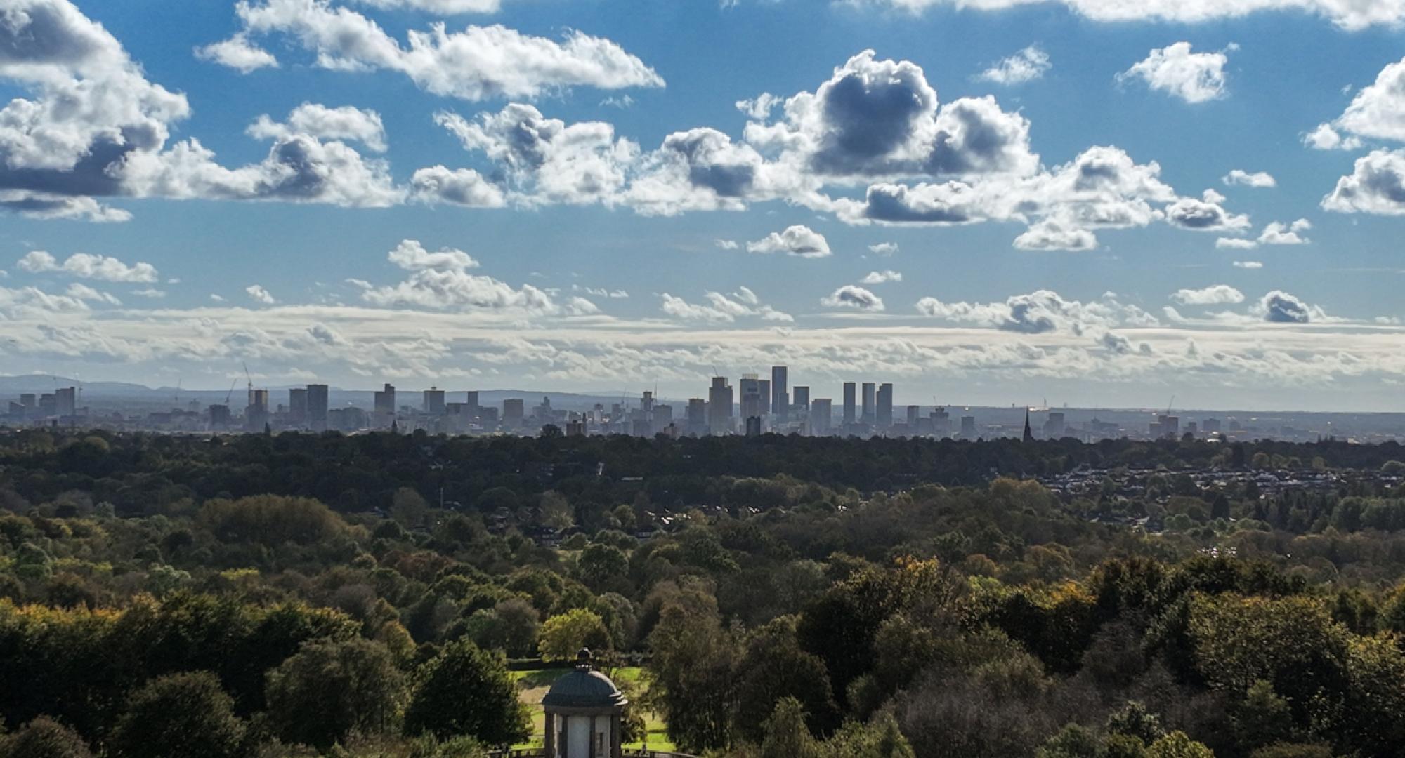 View of Manchester from Heaton Park