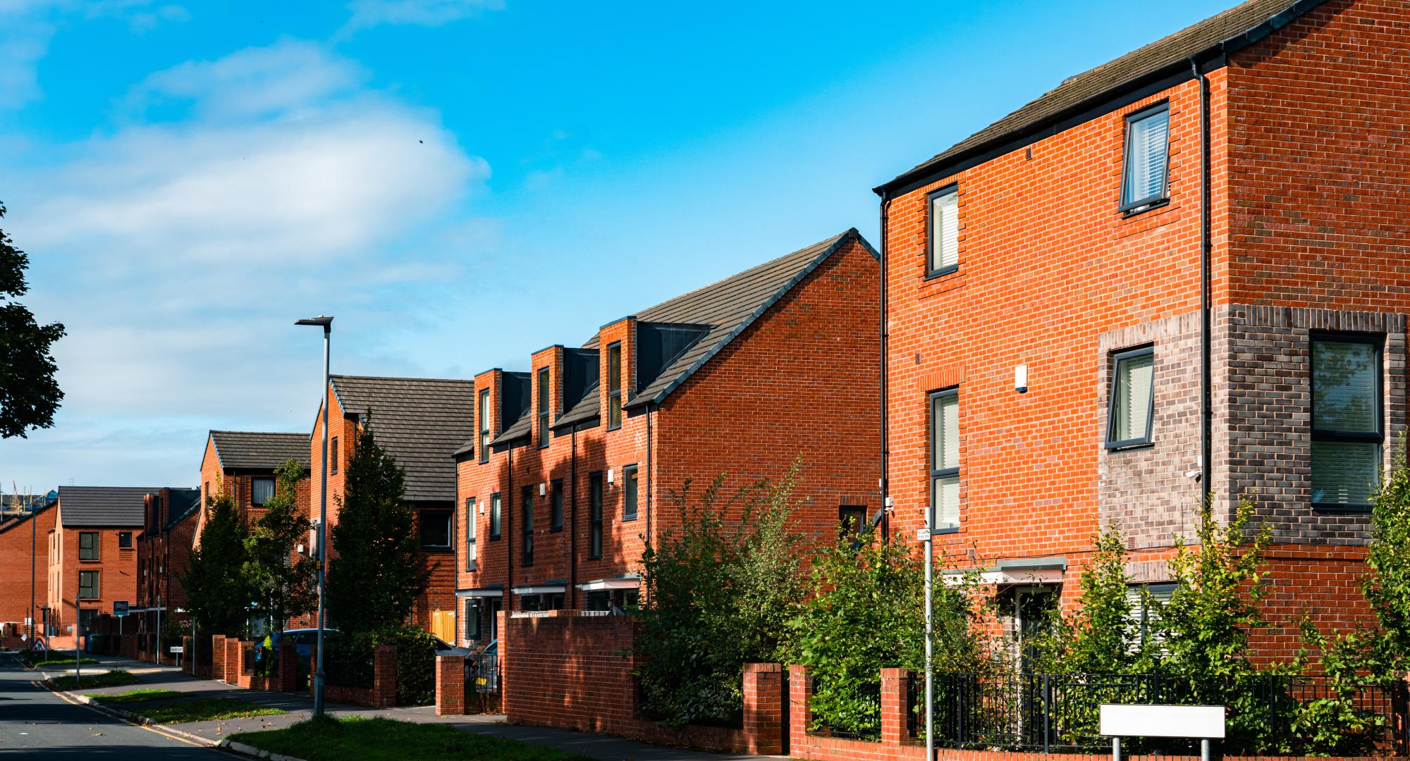 Brick Houses in English Town