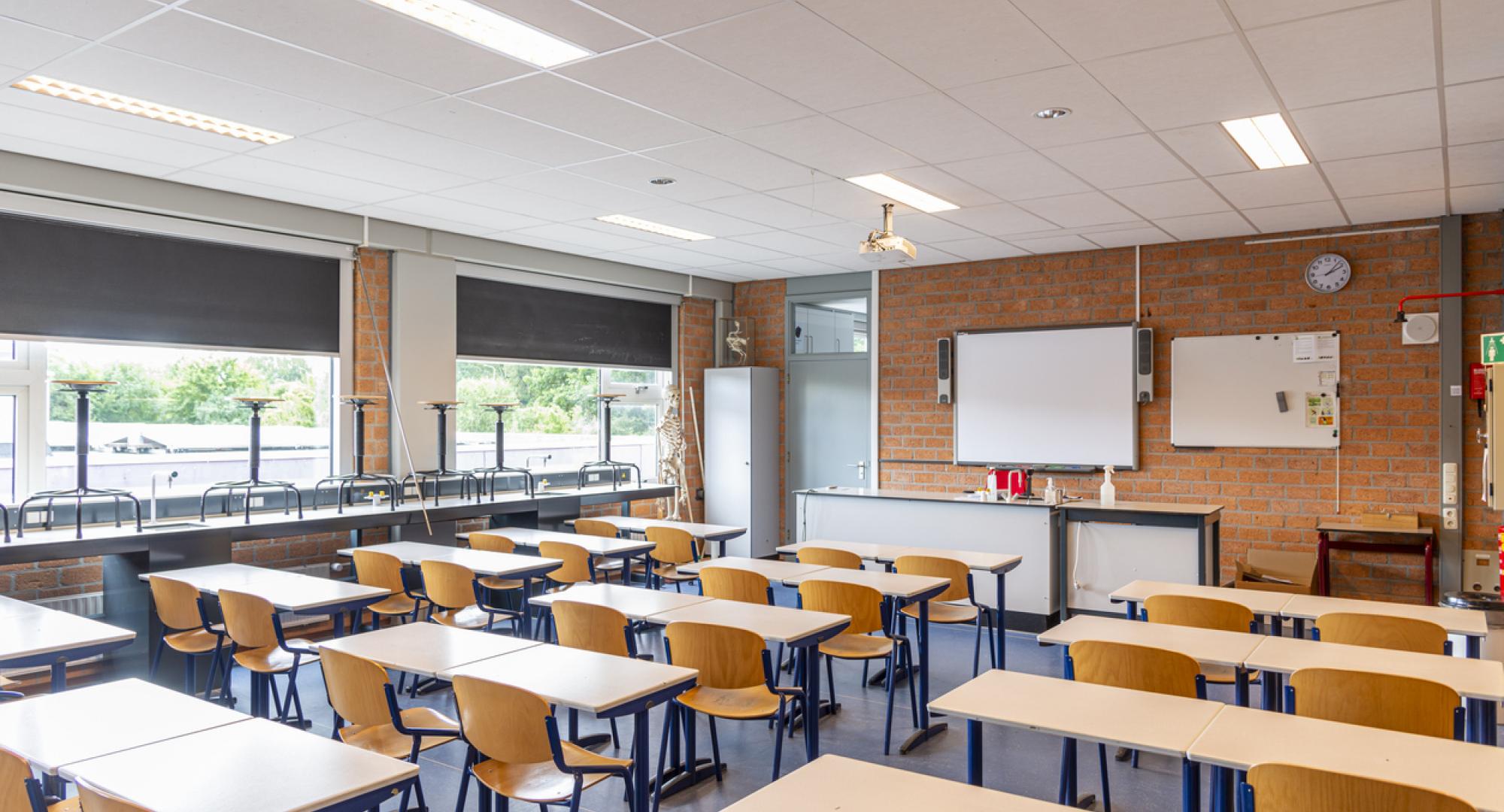 Empty classroom