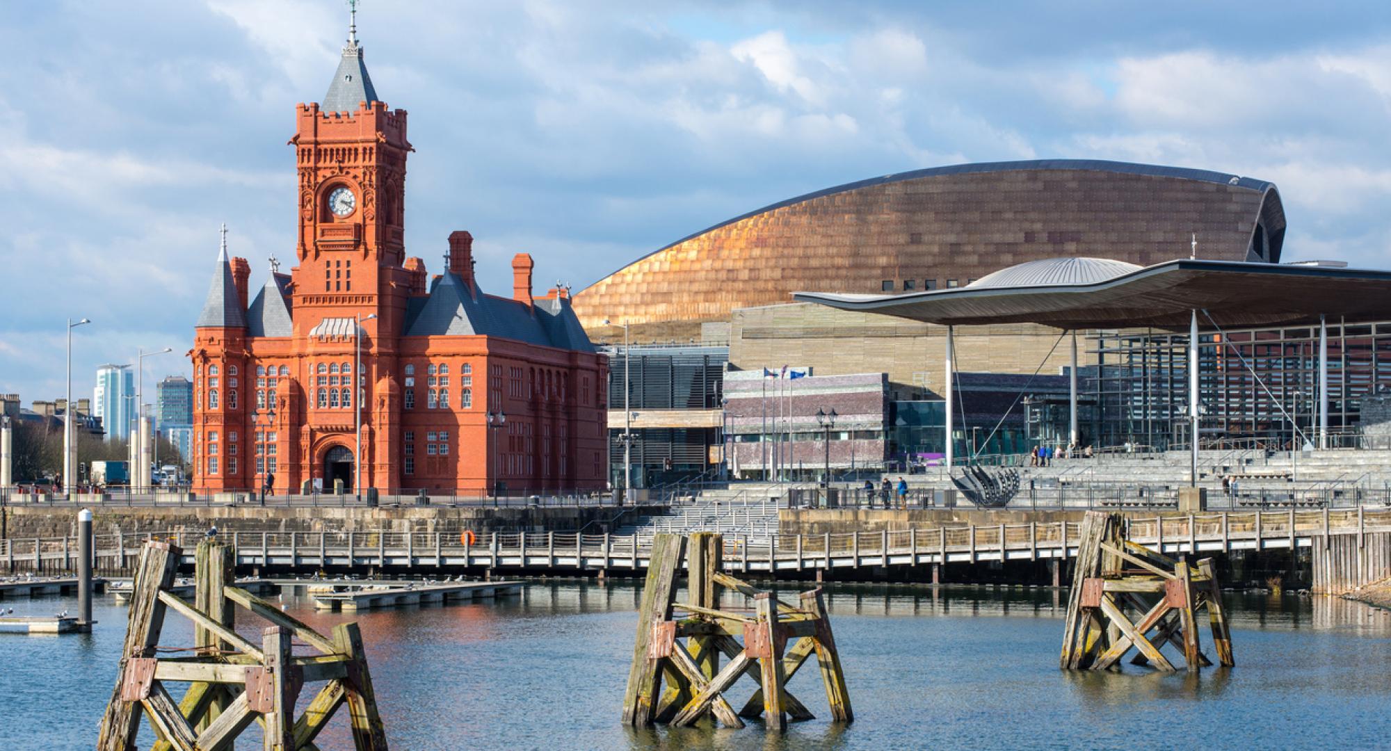 Cardiff Bay at dusk