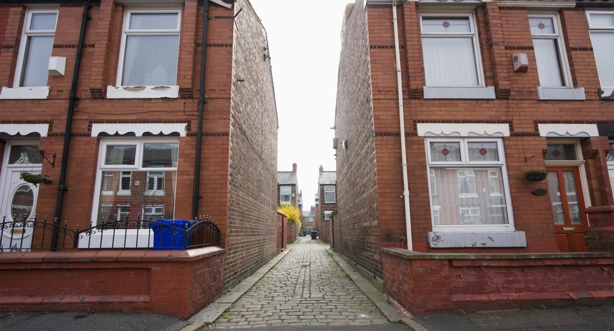 Row of terraced houses in Manchester