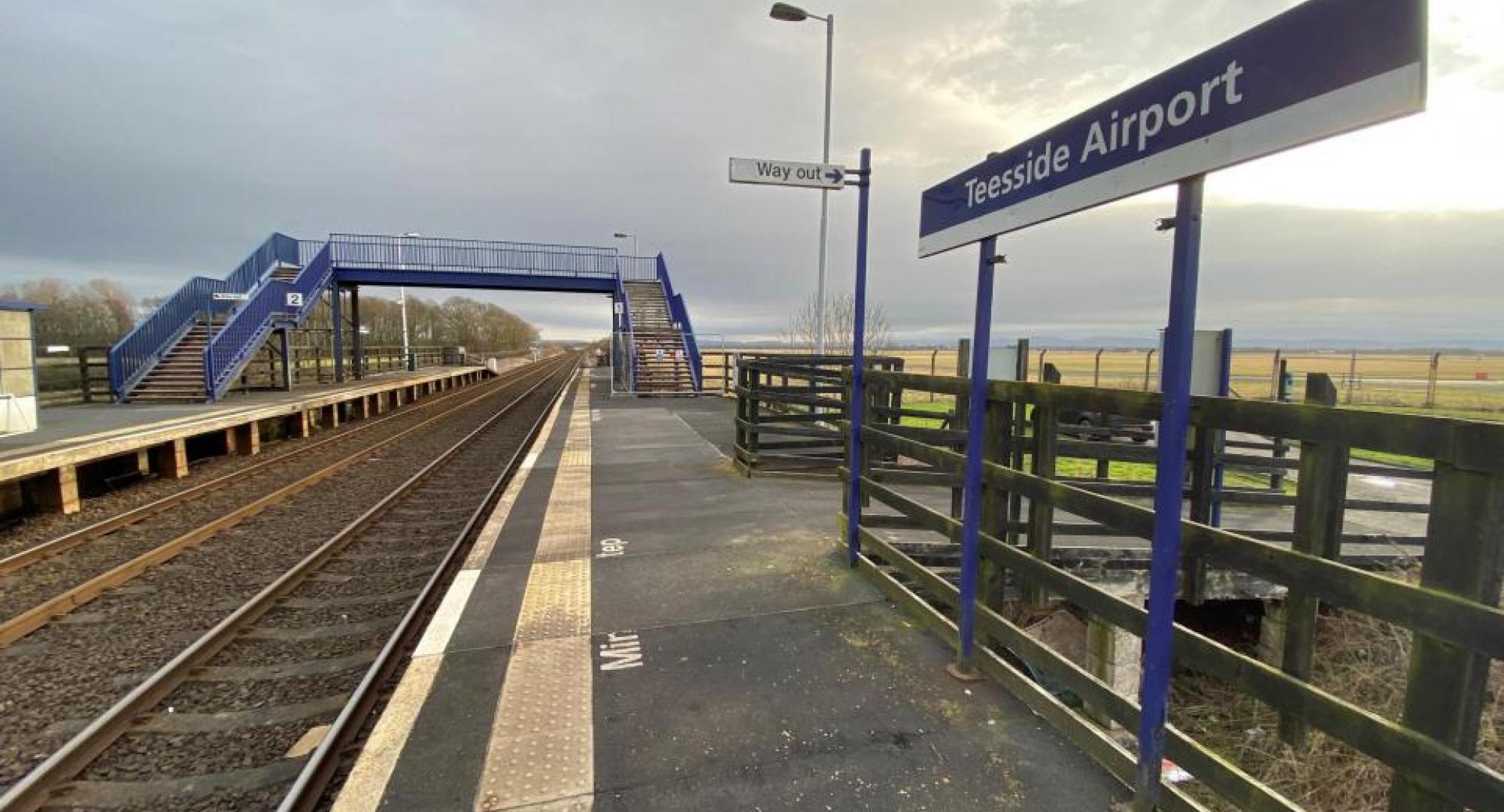 Teesside Airport Station